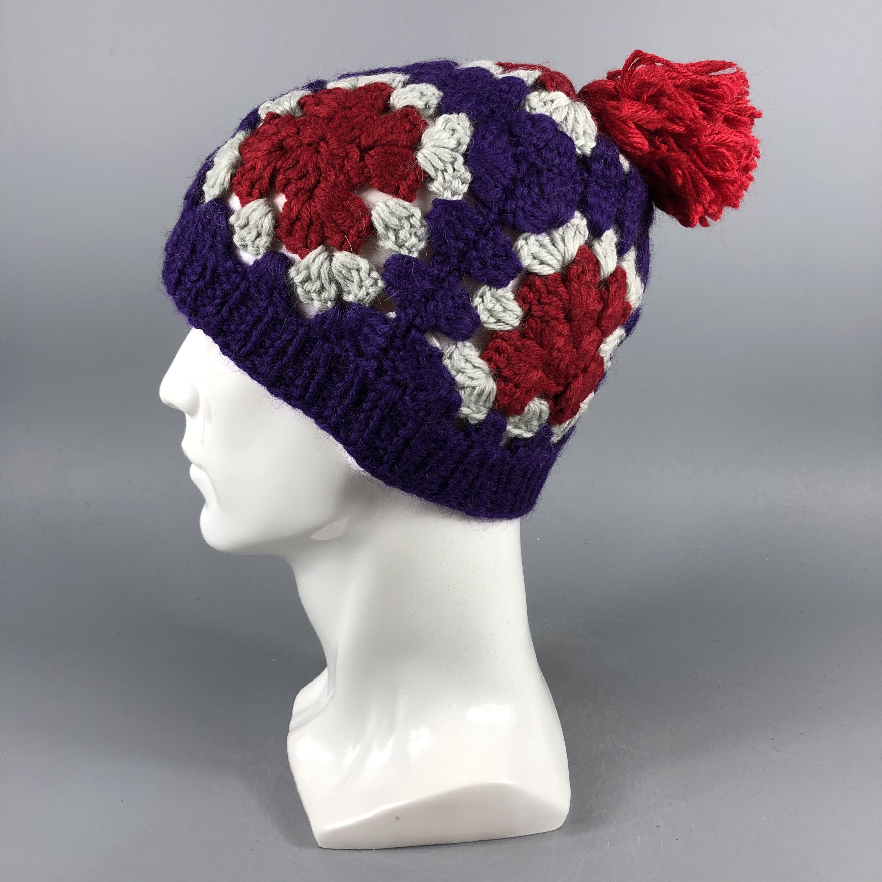 Japanese Brand × Vintage Womens Japanese Brand Knit Beanie Snow Hat Snow Cap -D1269 Size ONE SIZE - 1 Thumbnail
