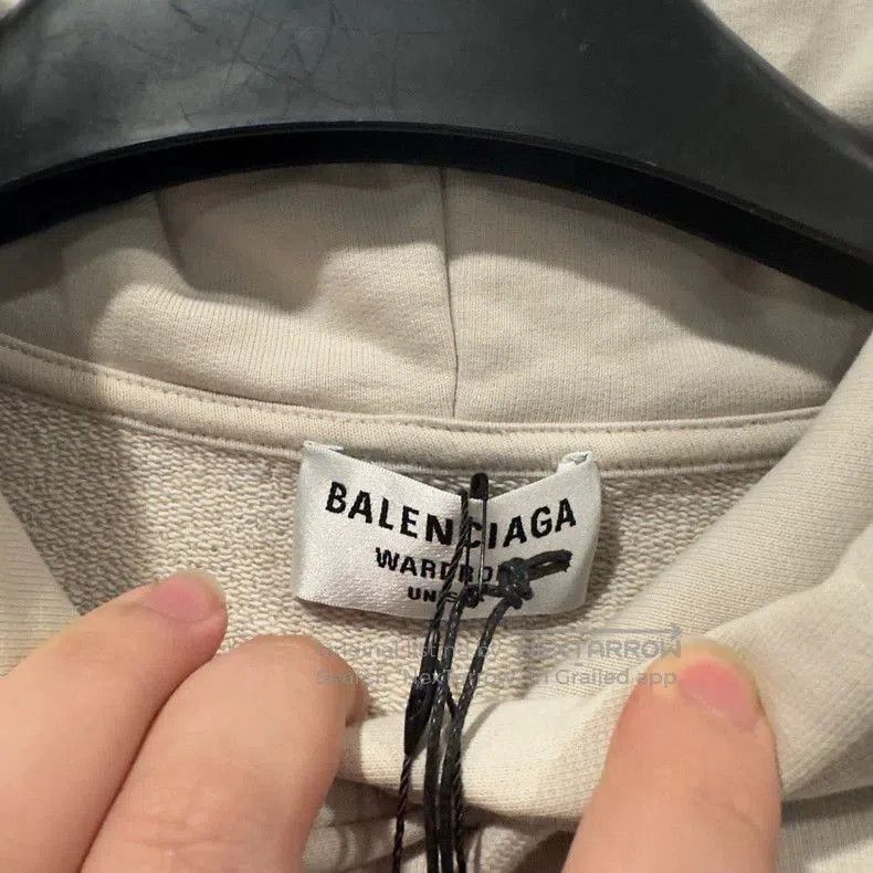 Balenciaga Balenciaga Gray Logo Hoodie XS. Size US XS / EU 42 / 0 - 3 Thumbnail