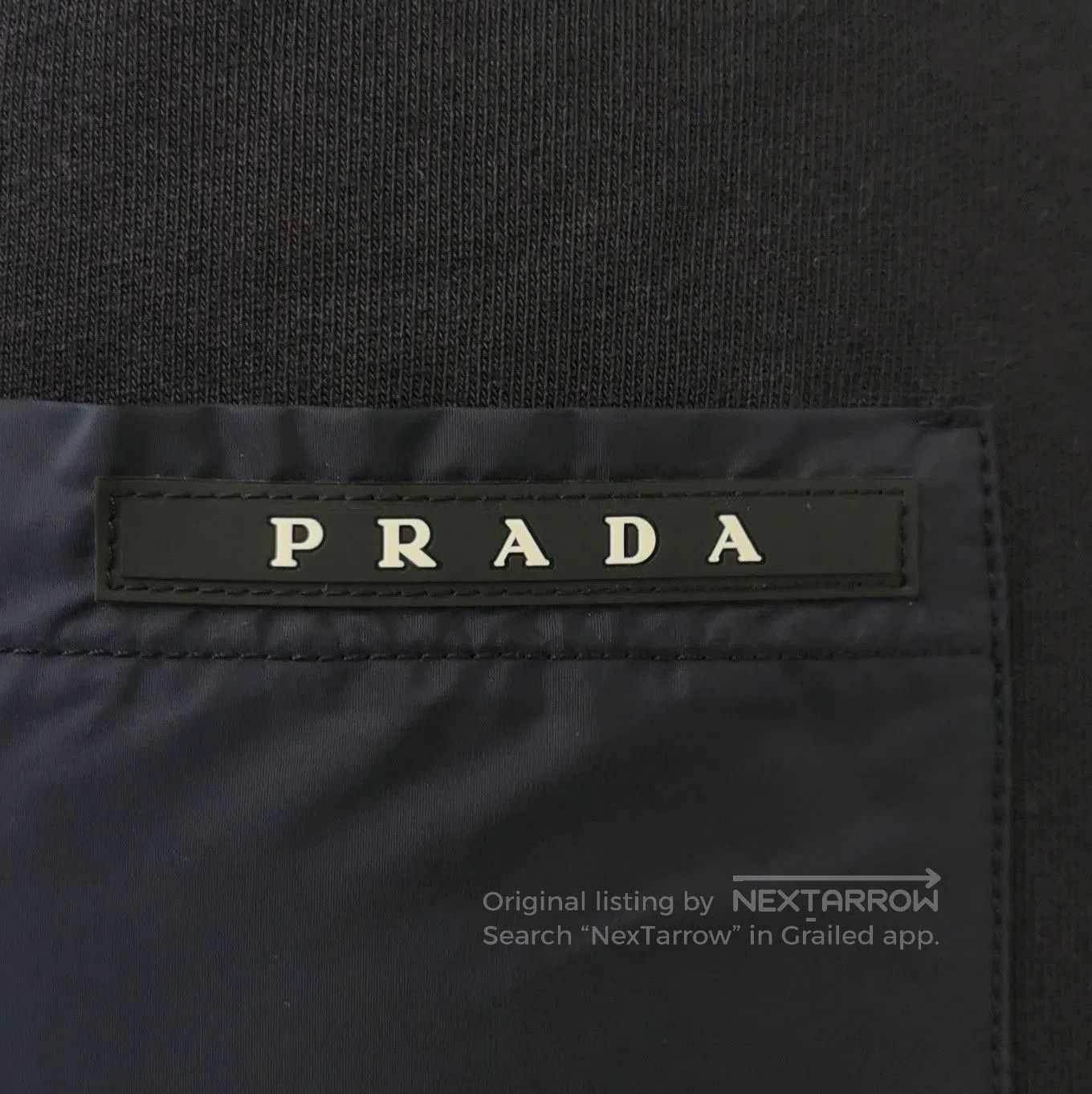 Prada Prada Logo Cotton Joggers in Black . Size 30" / US 8 / IT 44 - 3 Thumbnail