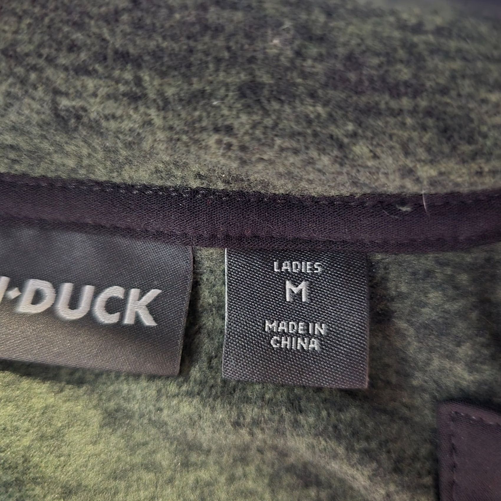 Layer 8 DRI DUCK Sweater Women Size M Green Fleece 1/4 Button Long Sleeve Pullover Mock Neck Casual Winter Fall Size M / US 6-8 / IT 42-44 - 7 Thumbnail