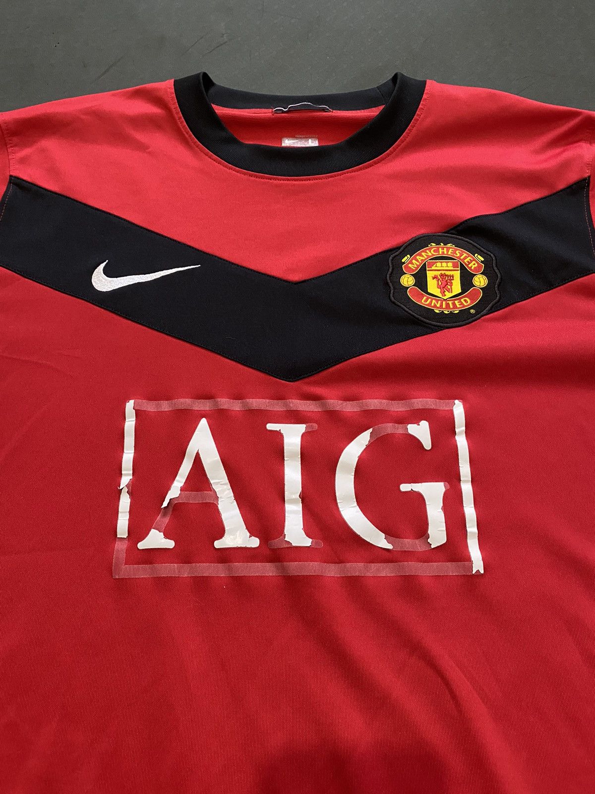 Nike Manchester United Shirt Red Home Kit 2008 2009 Nike Jersey Size US L / EU 52-54 / 3 - 2 Thumbnail