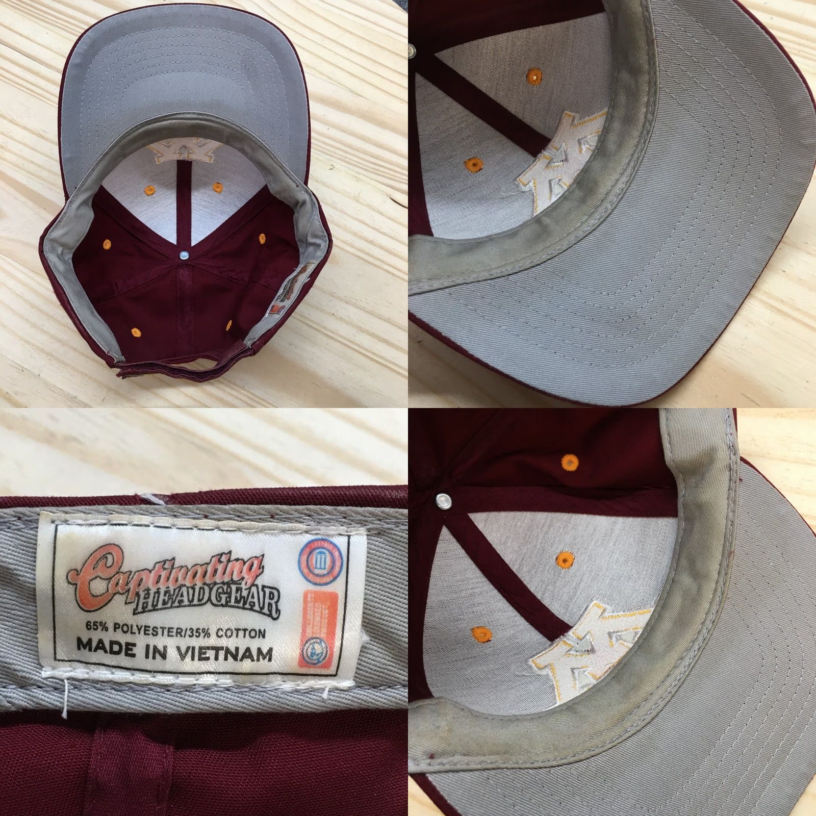 Logo 7 Minnesota Gophers Headwear Baseball Cap Mens Red OS Embroidered Logo Size ONE SIZE - 8 Thumbnail