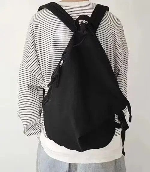 VIBE Vintage style irregular canvas backpack aesthetic Size ONE SIZE - 1 Thumbnail