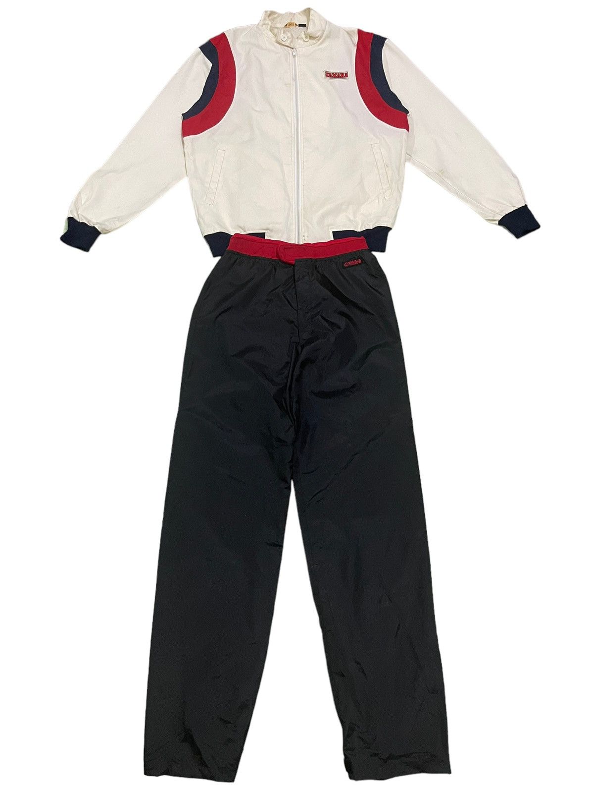 Yamaha Vintage 80s Yamaha Jacket & Pants Racing Suit Jacket Size US M / EU 48-50 / 2 - 1 Thumbnail