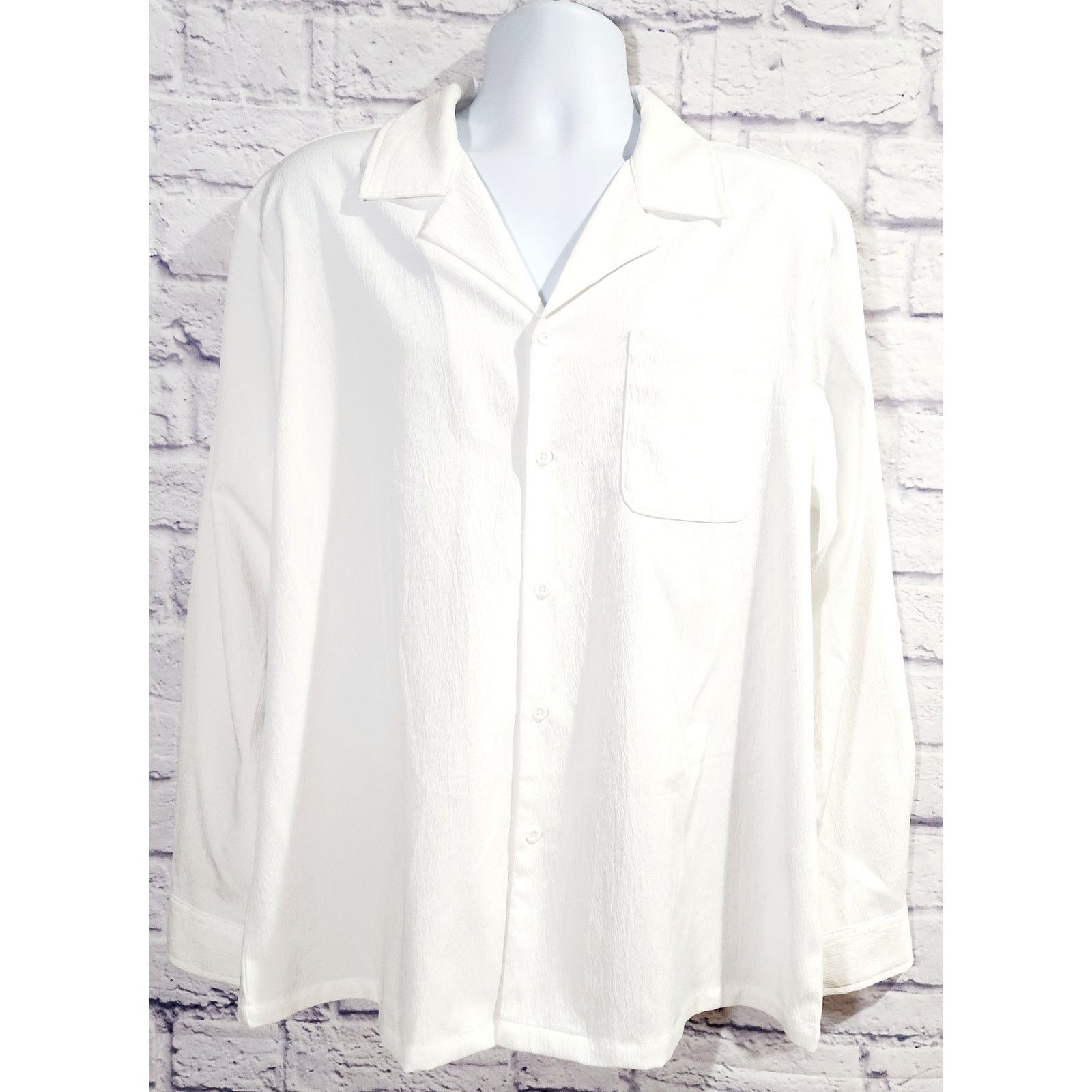 Other COOFANDY White Button Down Long Sleeves Shirt Large NWOTS Size US L / EU 52-54 / 3 - 1 Thumbnail