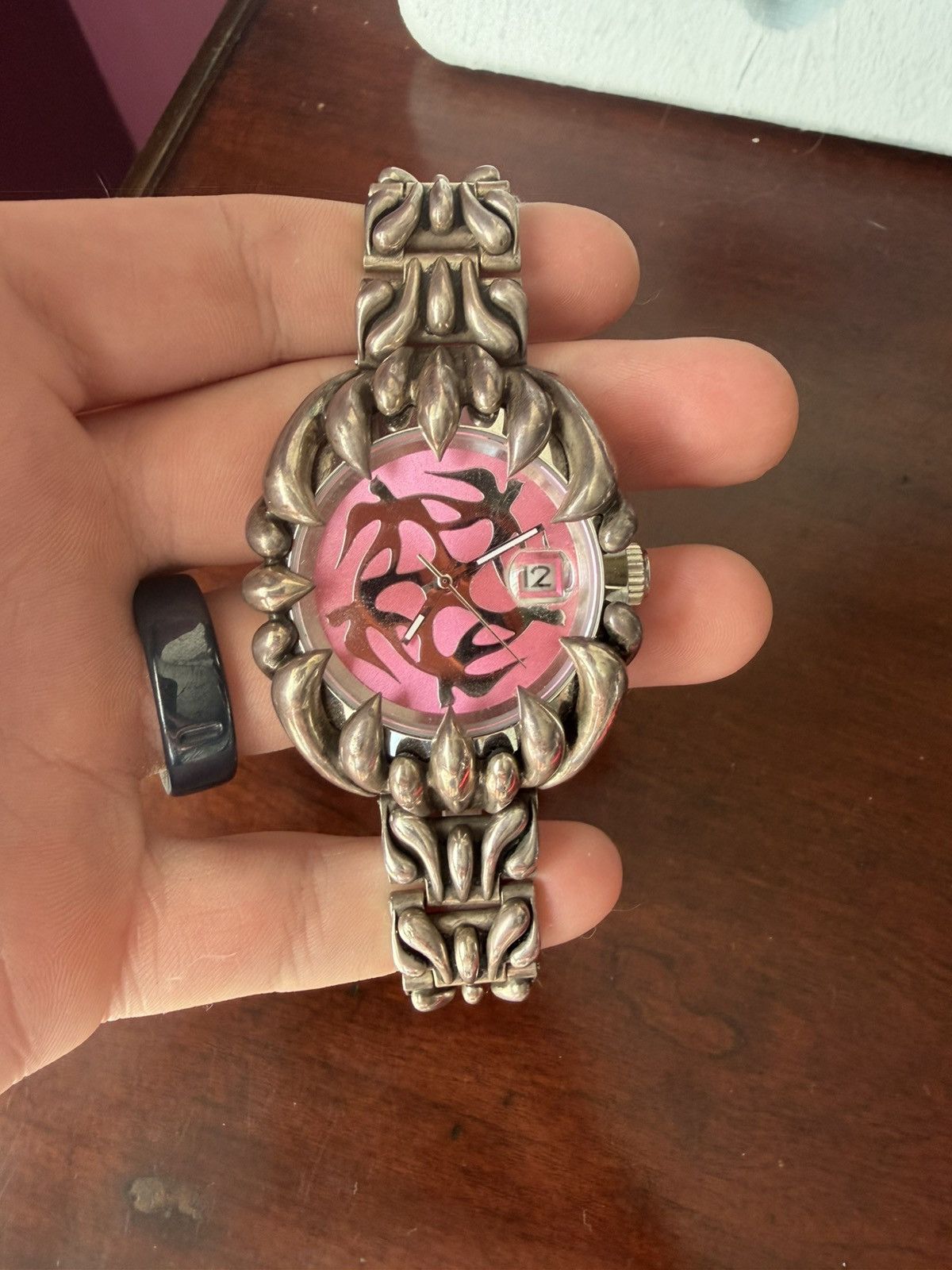 Alabaster Industries Alabaster Industries "Silver Dove" Pink Face Watch Size ONE SIZE - 1 Thumbnail