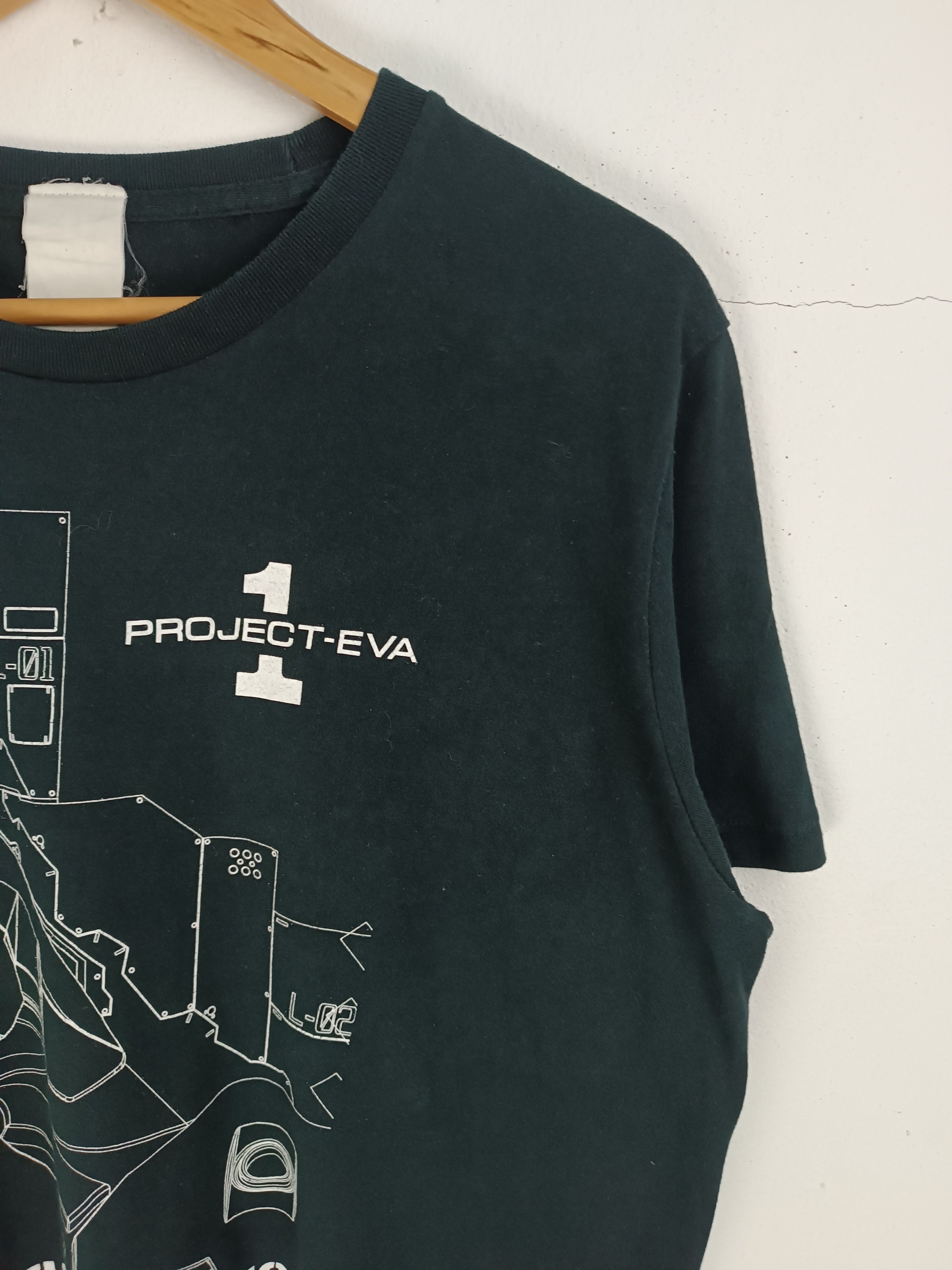 Anime VINTAGE 2000s EVANGELION FADED TEE ghost in the shell akira Size US L / EU 52-54 / 3 - 6 Thumbnail