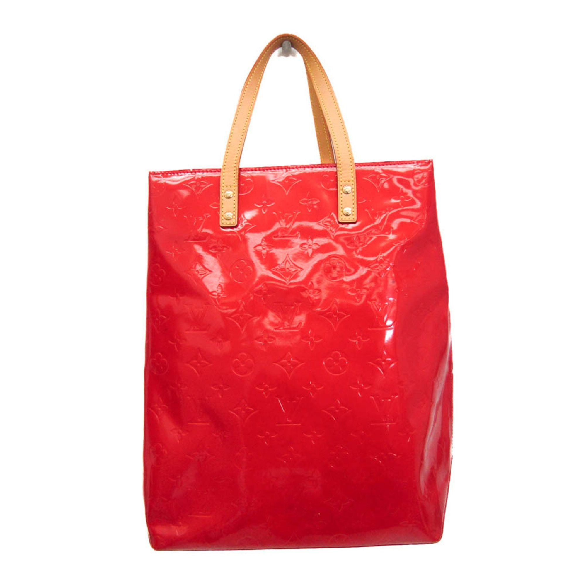 Louis Vuitton Louis Vuitton Monogram Vernis Reade MM M91086 Women's Handbag Rouge Size ONE SIZE - 1 Thumbnail
