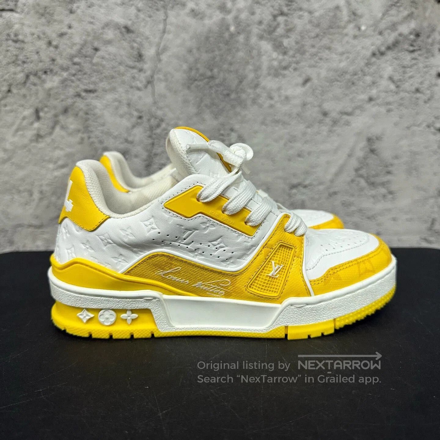 Louis Vuitton Louis Vuitton Monogram Trainer White Yellow. Size US 4.5 / IT 34.5 - 1 Thumbnail