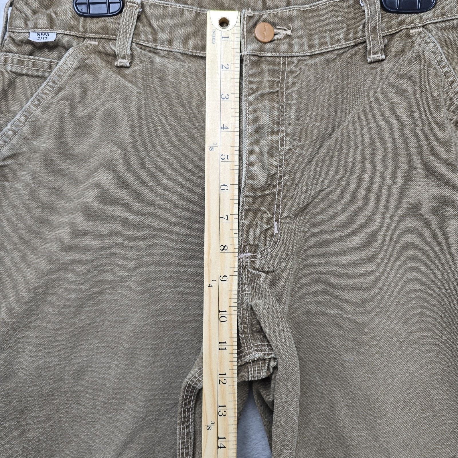 Carhartt Carhartt FR Washed Duck Dungaree Pants 35x27 Brown Carpenter Size US 35 - 13 Thumbnail
