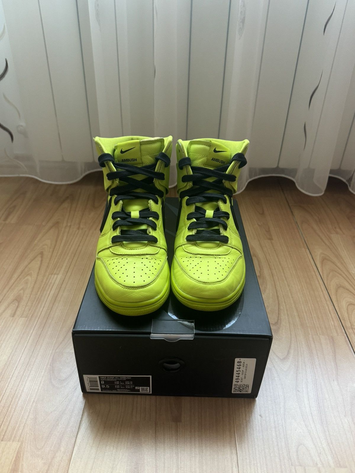 Ambush Design × Nike Nike Dunk High AMBUSH Flash Lime Size US 8 / EU 41 - 1 Thumbnail