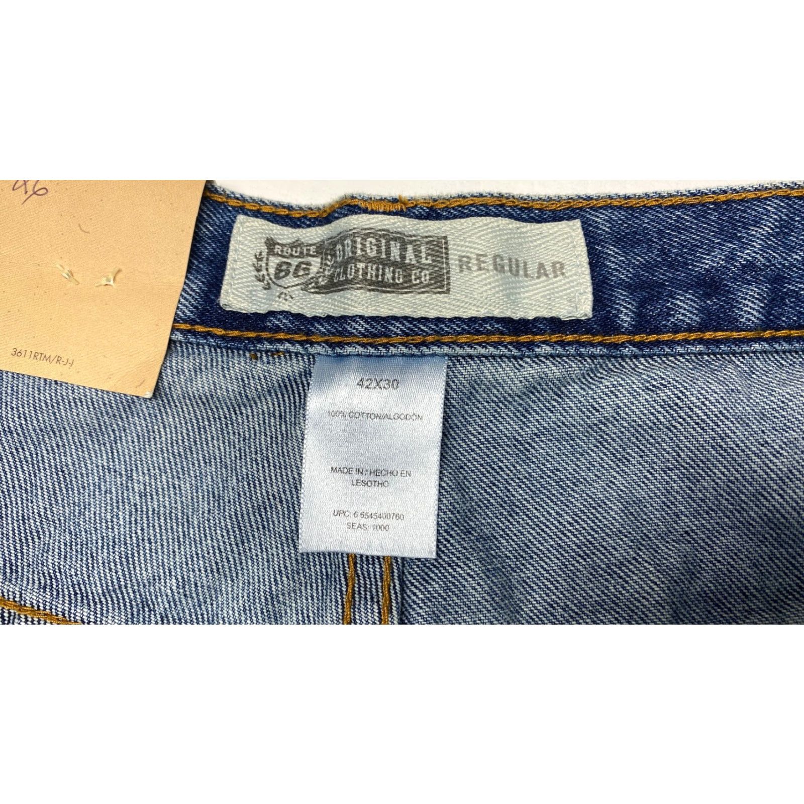 Route 66 Route 66 Jeans Blue Denim 38X27 Regular Fit 100% Cotton Mens Jeans Size US 38 / EU 54 - 6 Thumbnail