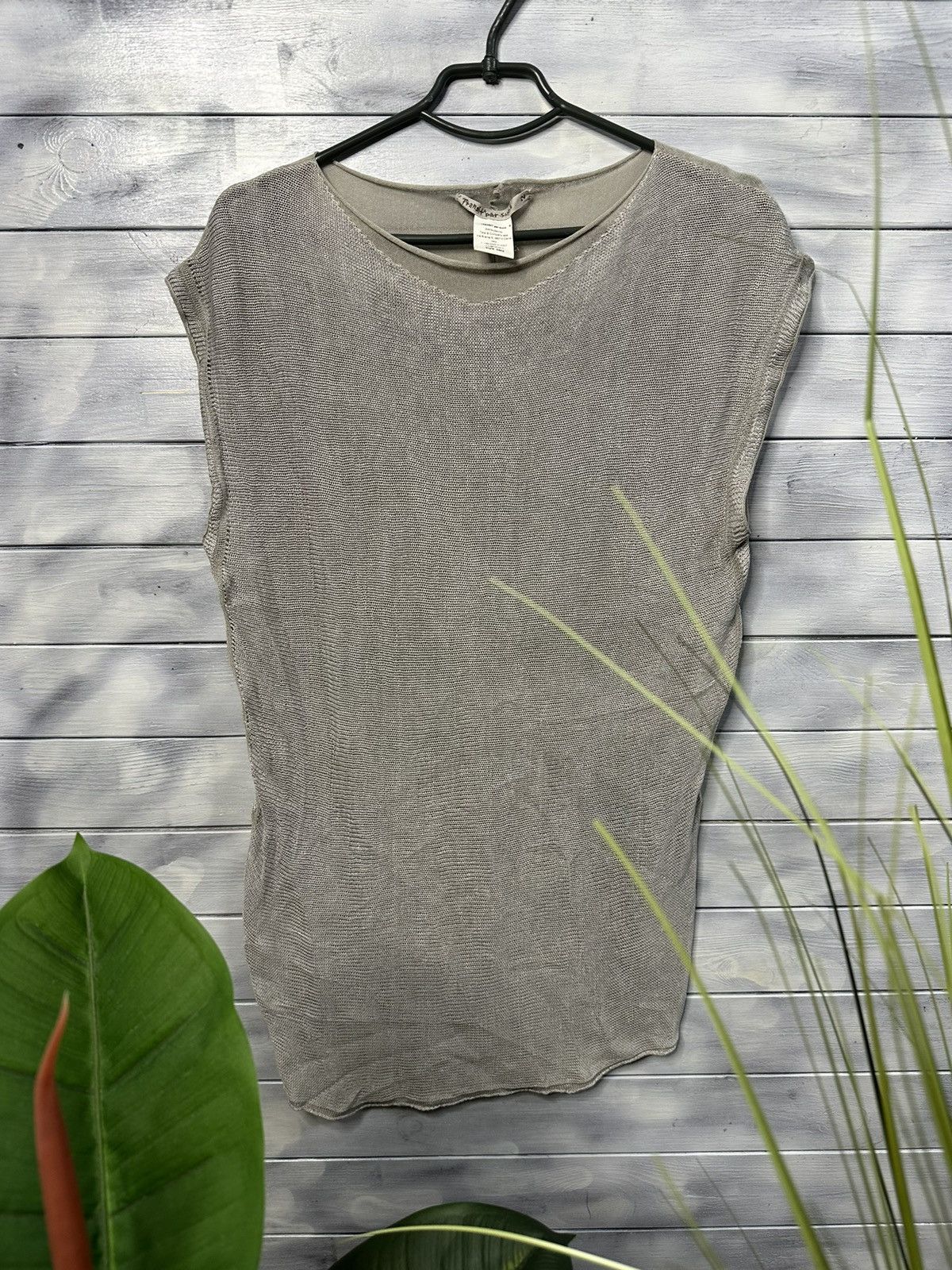 Japanese Brand Rare Tee Tranzit Par-such Fishnet Avant-Garde Japan Style. Size M / US 6-8 / IT 42-44 - 1 Thumbnail