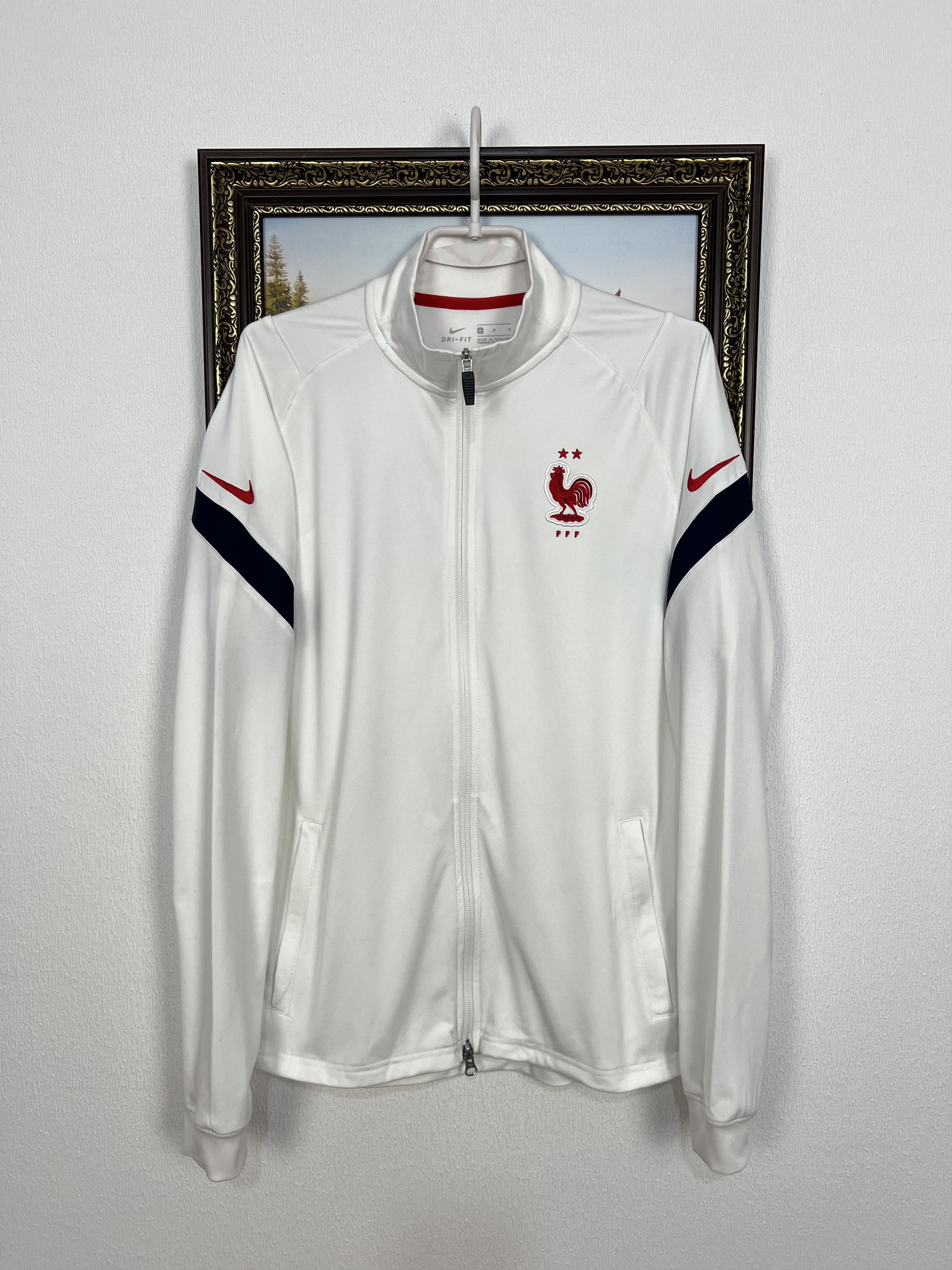 Nike France 2020 Pre Match Train Football Jacket Soccer White Size US M / EU 48-50 / 2 - 1 Thumbnail