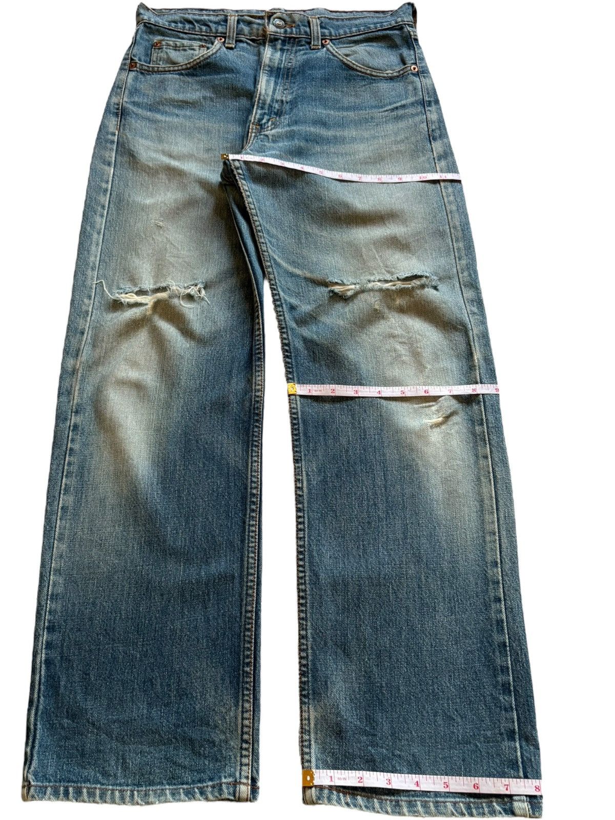 Levi's Vintage 90s Levis 509 Mud Wash Distressed Loose Jeans Size US 30 / EU 46 - 15 Thumbnail