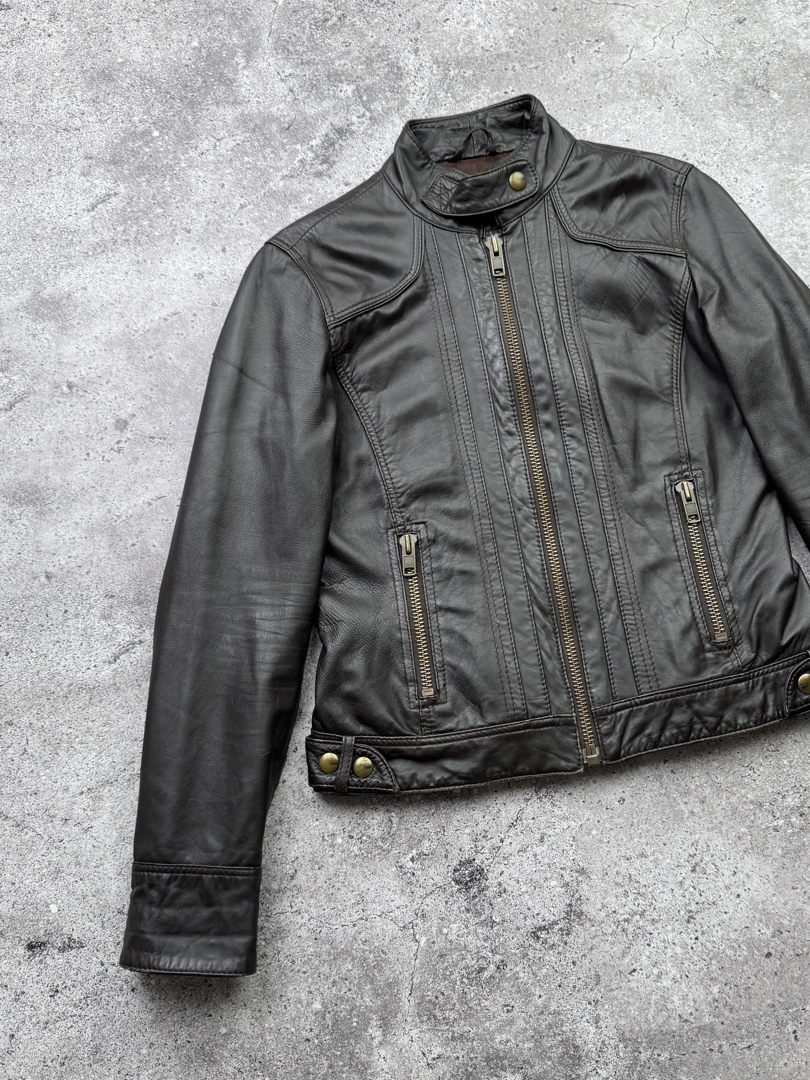 Japanese Brand Vintage Cropped Leather Jacket C539(V2) Size L / US 10 / IT 46 - 2 Thumbnail