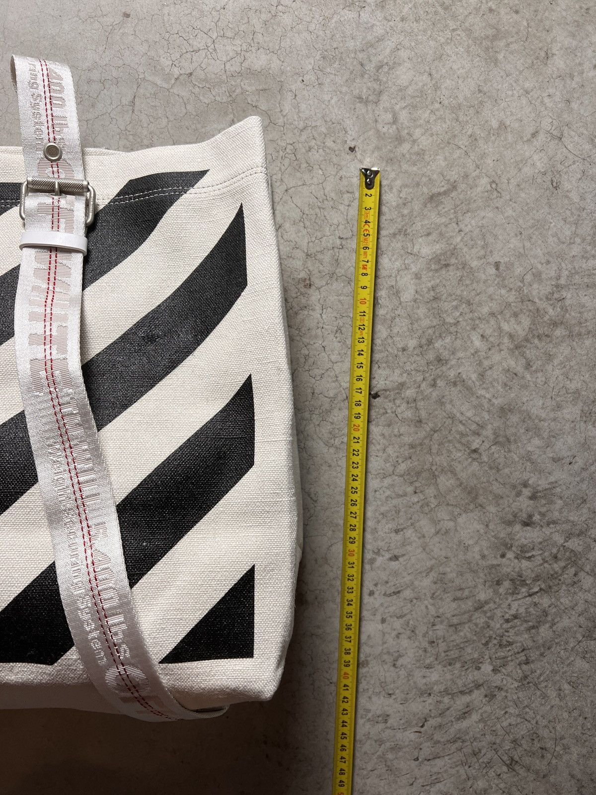 Off-White Off-White Tote Bag Canvas/Linen - Black/White Size ONE SIZE - 22 Thumbnail