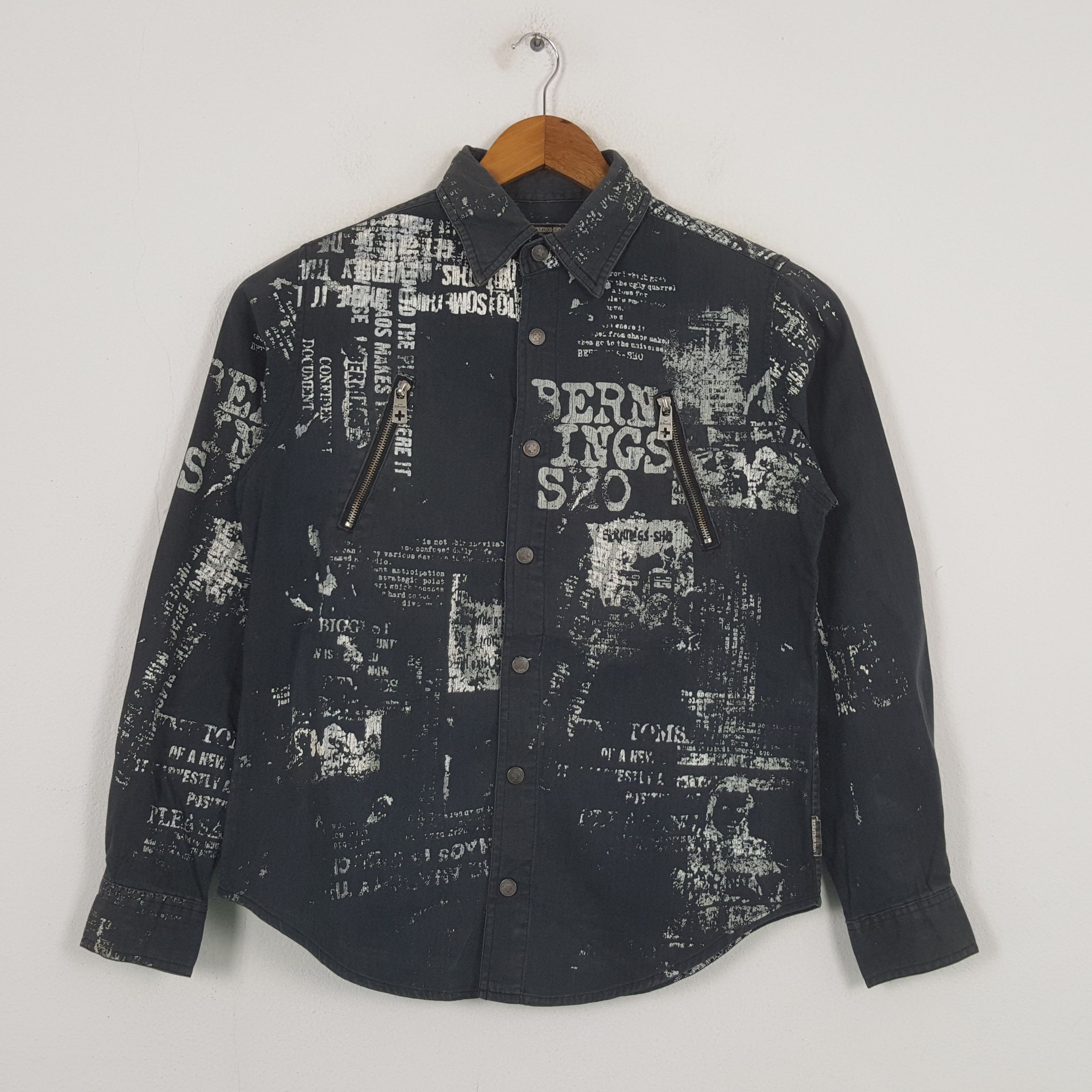 Designer × Japanese Brand × Vintage Vintage Bernings Sho Japan Brand Button Up Jacket C286N16 Size US S / EU 44-46 / 1 - 1 Thumbnail