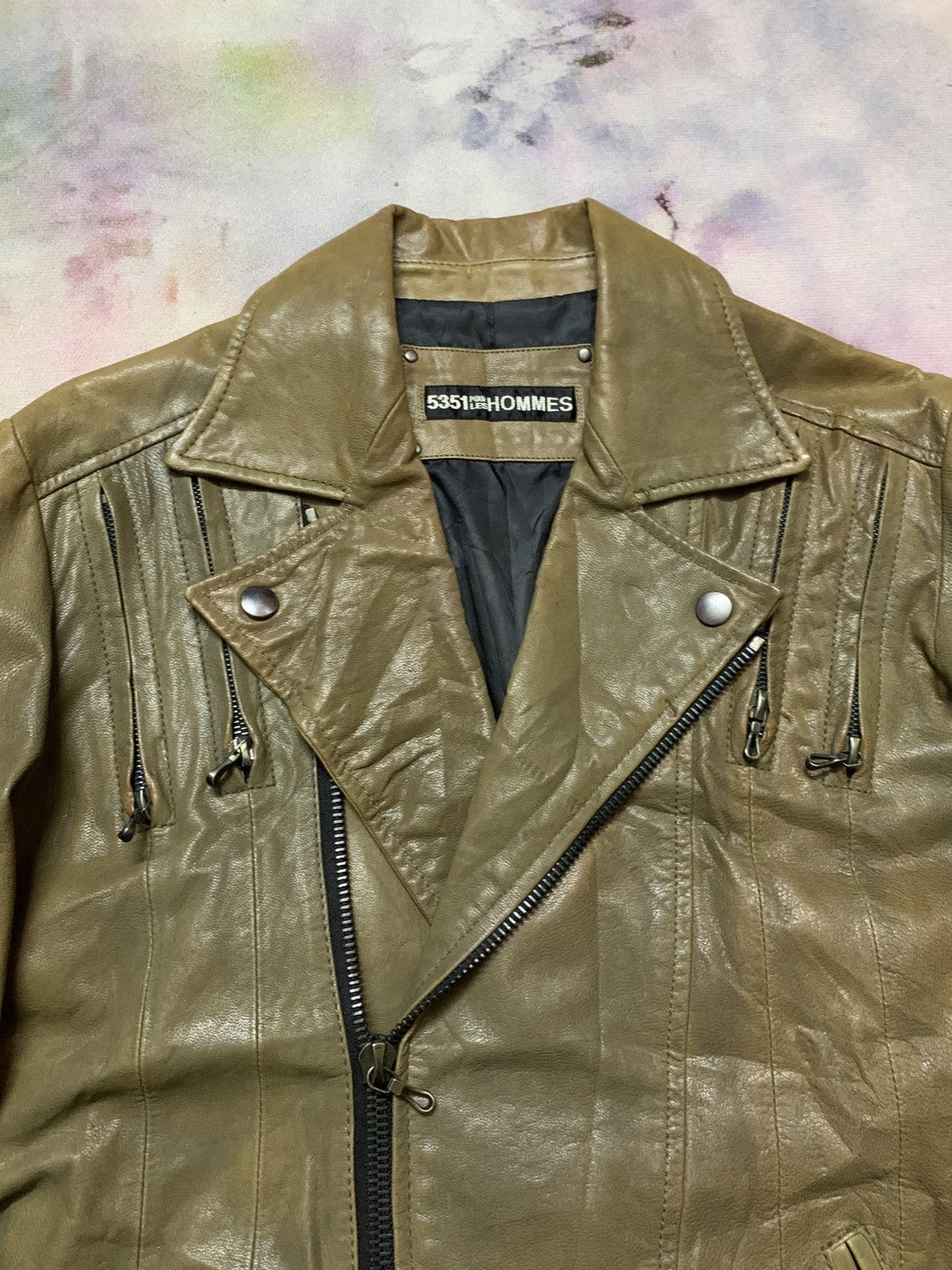 5351 POUR LES HOMMES Double Collar Punk Apocalypse Leather 14th Addiction Lgb Size US S / EU 44-46 / 1 - 1 Thumbnail
