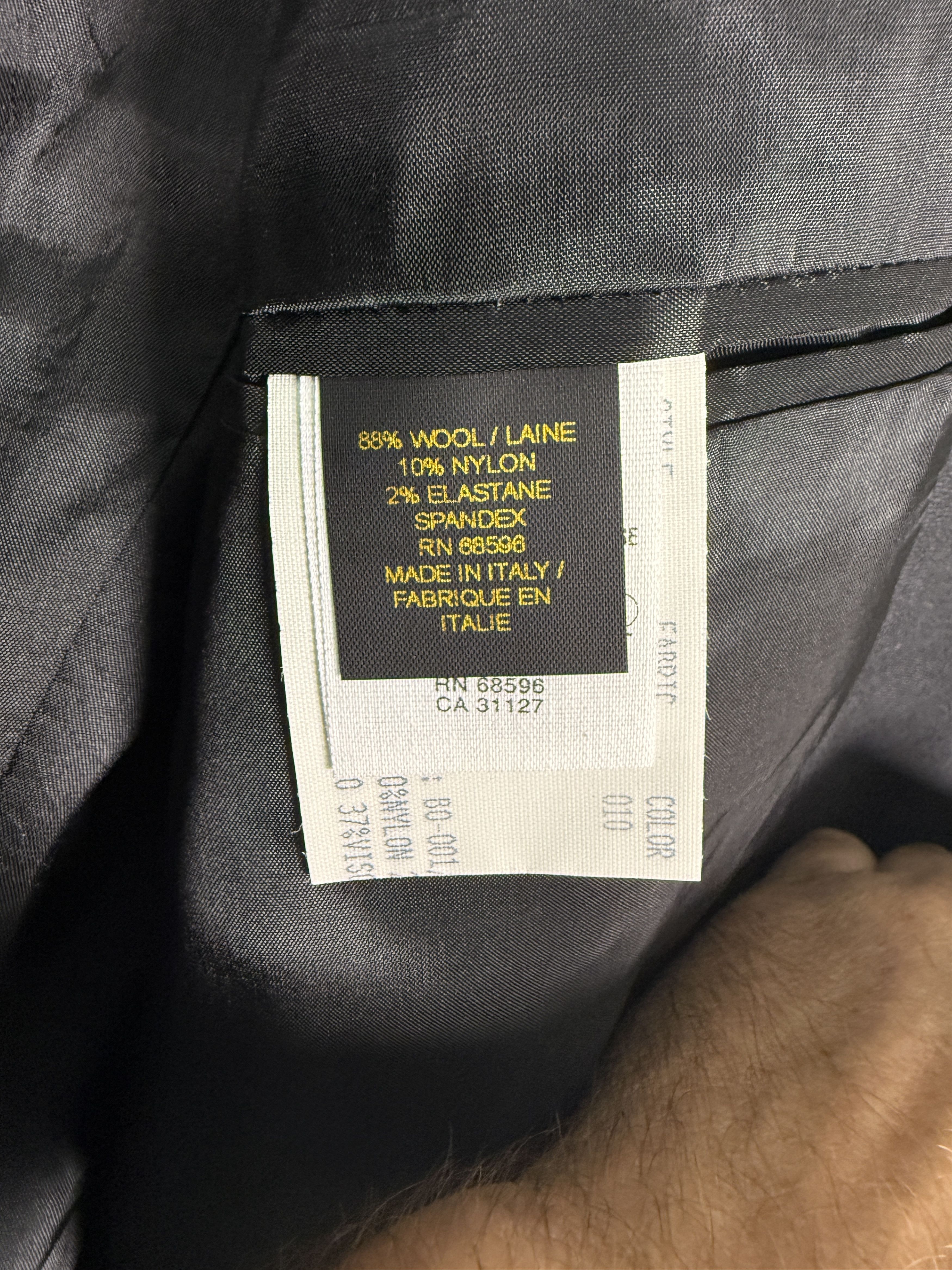 Donna Karan Donna Karan Charcoal Gray Blazer/Suit Jacket Made In Italy Size 40R - 6 Thumbnail