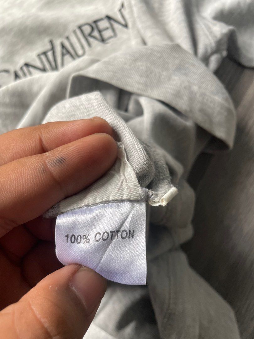 Yves Saint Laurent Vintage Yves Saint Laurent YSL Script Logo Tee Size US L / EU 52-54 / 3 - 2 Thumbnail