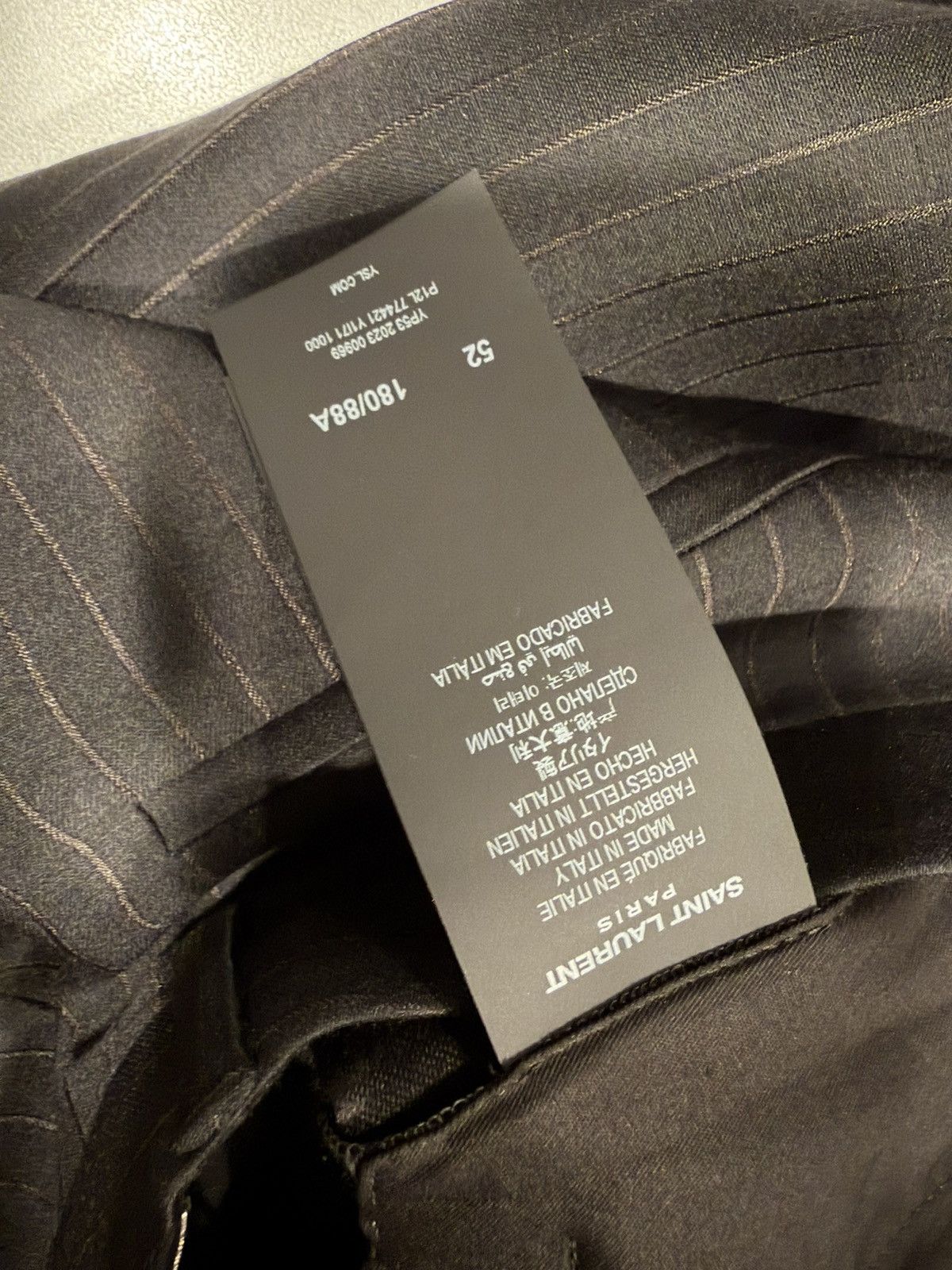 Saint Laurent Paris Saint laurent mens 2024 striped pants. 52/36. $1950 Size US 36 / EU 52 - 11 Thumbnail