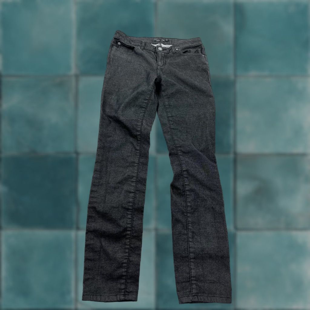 Prana Prana Jeans Womens Skinny 2 Regular Black Charcoal Wash Faded Womens Size 26" / US 2 / IT 38 - 1 Thumbnail