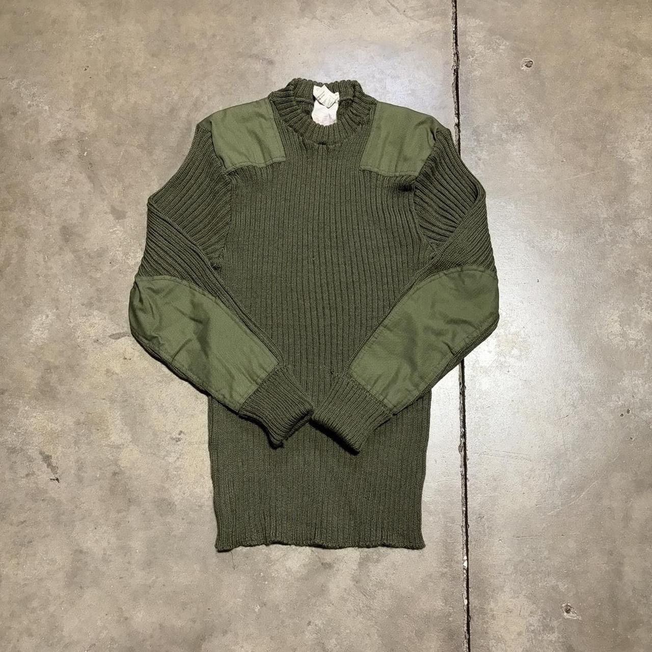 Vintage Vintage British Military Sweater Woolly Pully Ribbed Knit Size US L / EU 52-54 / 3 - 1 Thumbnail