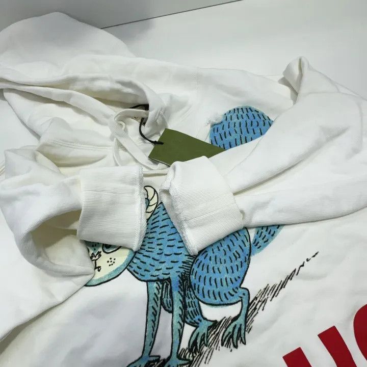 Gucci Gucci Gucci x Freya Hartas White Animal Print Hoodie -2506 Size US XS / EU 42 / 0 - 8 Thumbnail