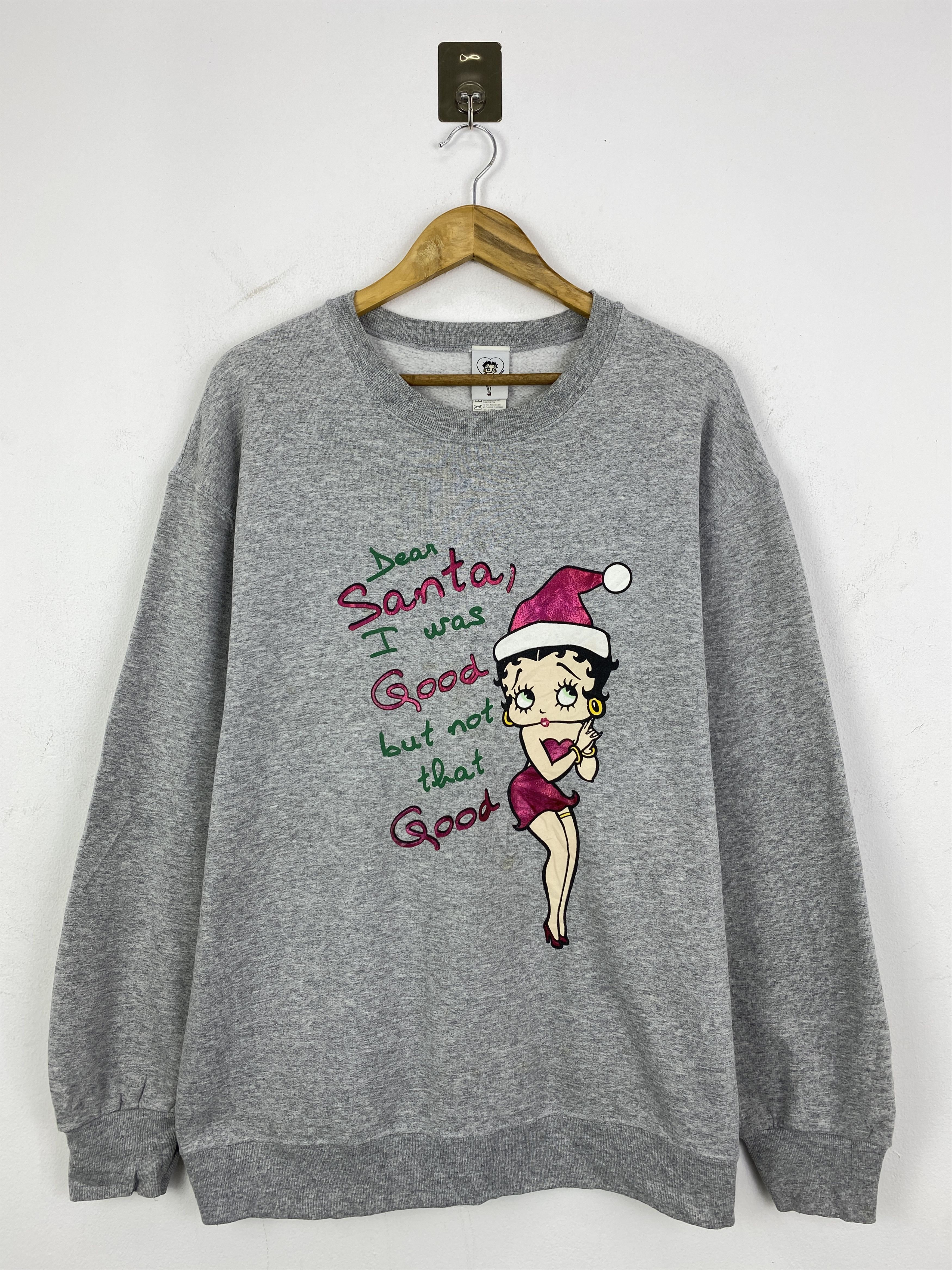 Japanese Brand Vintage Betty Boop Christmas Pullover Sweatshirt SH0229 Size US L / EU 52-54 / 3 - 1 Thumbnail