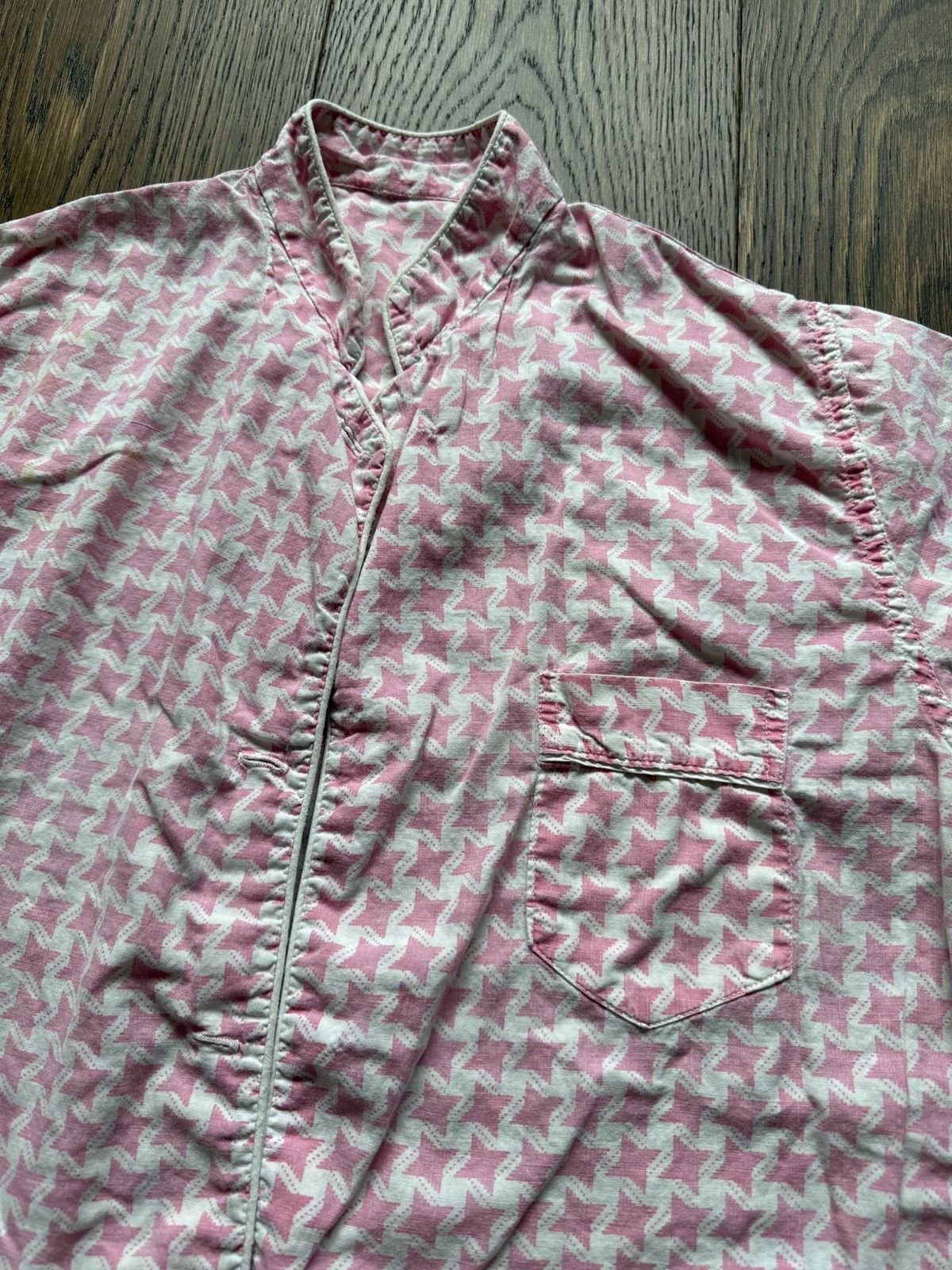 Vintage Vintage 60s Women's Patterned Pajama Shirt Size S / US 4 / IT 40 - 3 Thumbnail