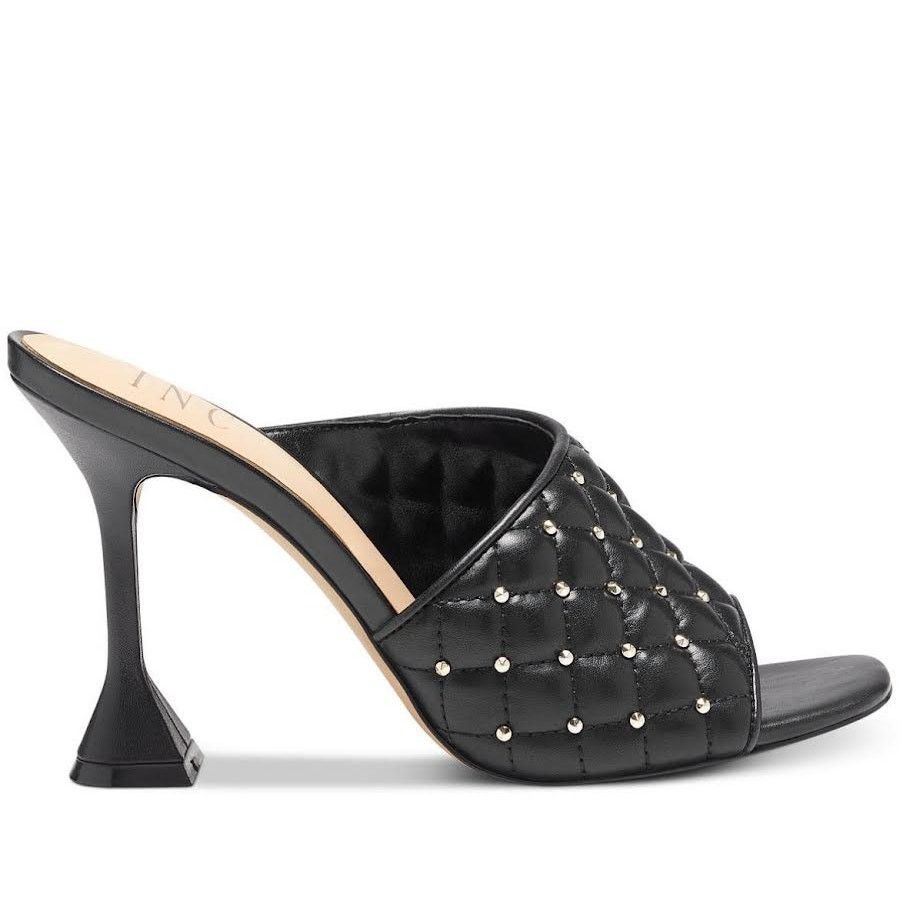 Macys INC International Concepts Black Quilted Mules | Size 8.5 Size US 8.5 / IT 38.5 - 2 Thumbnail