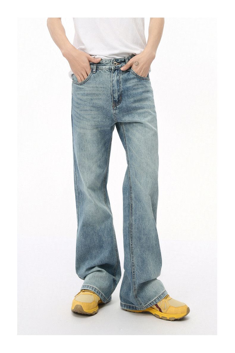 Japanese Brand × Vintage American high street retro flared washed jeans Size US 32 / EU 48 - 3 Thumbnail