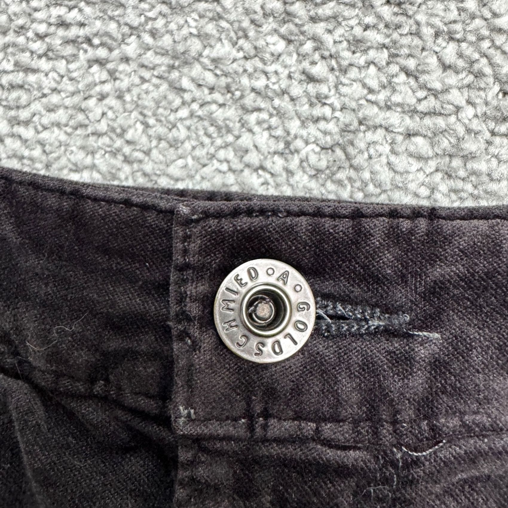 Vintage AG Adriano Goldschmied Farrah Skinny Velveteen Pants Womens 26R Brown High Rise Slim Jeans Pant Shoes? Size 26" / US 2 / IT 38 - 3 Thumbnail