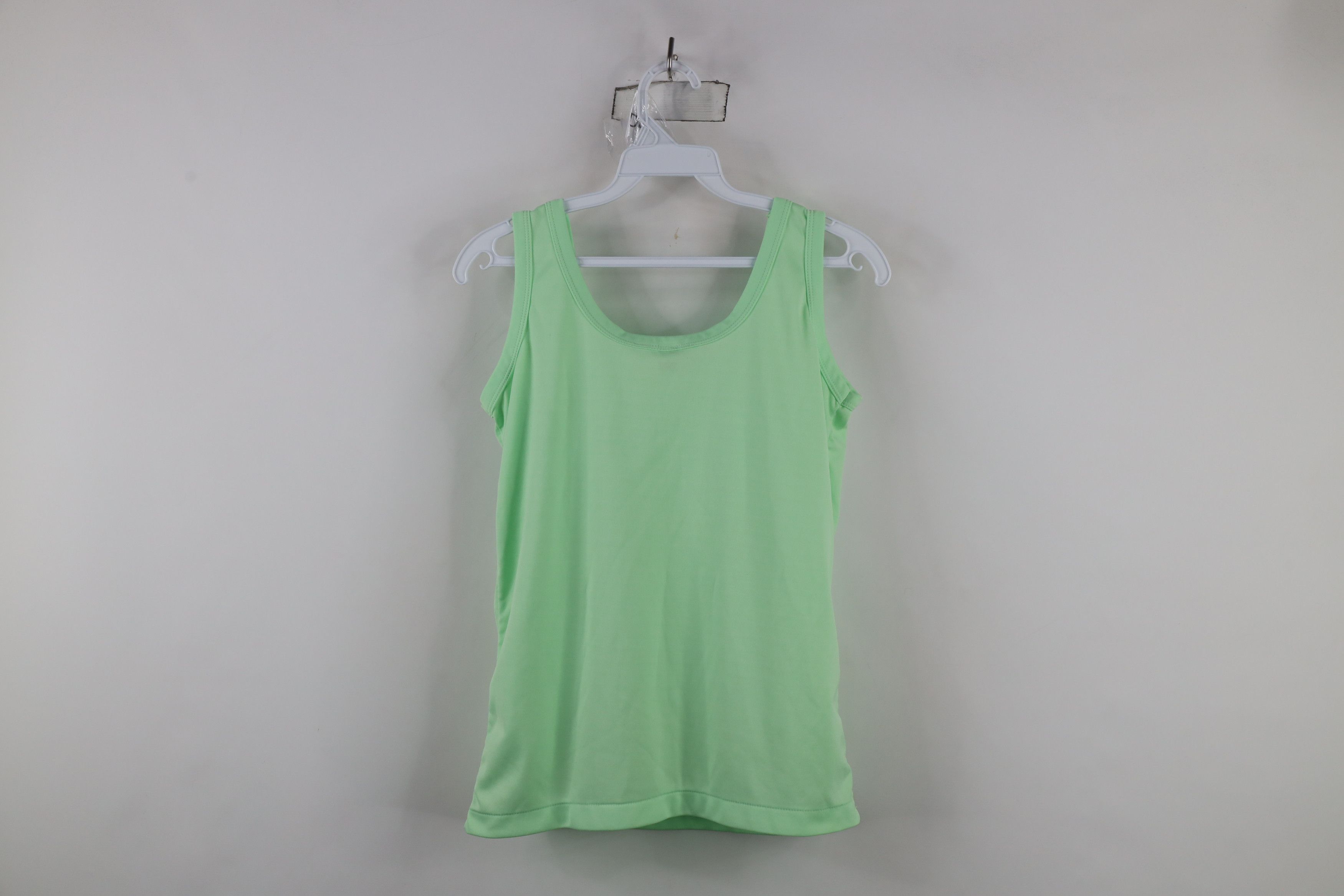 Vintage Vintage 70s Streetwear Babydoll Knit Tank Top T-Shirt Lime Size L / US 10 / IT 46 - 9 Thumbnail