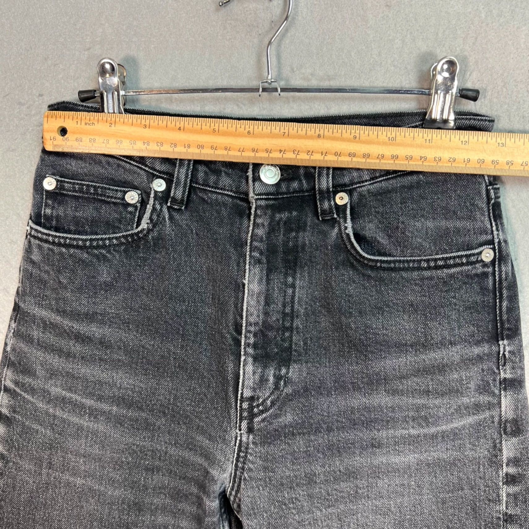 Arket Arket Jeans Size 26 Slim Straight Gray Cotton Blend Denim Womens Size 26" / US 2 / IT 38 - 6 Thumbnail