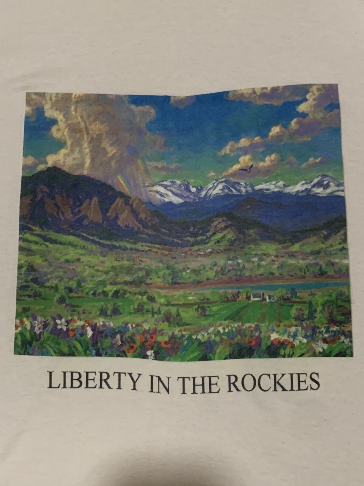 Vintage Vintage Liberty In The Rockies Nice Printed Rare Size US XL / EU 56 / 4 - 14 Thumbnail