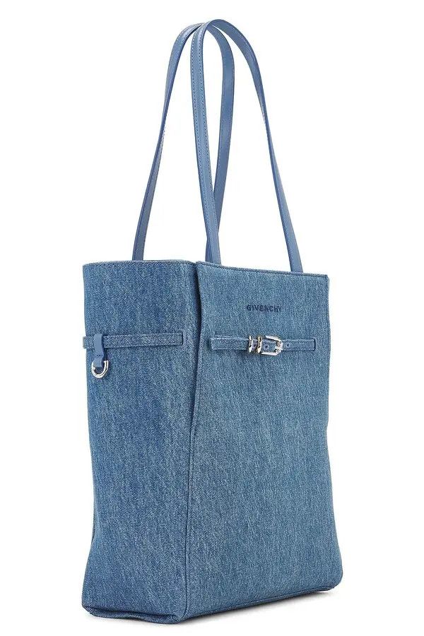 Givenchy o1w1db10525 Size: OS/Voyou Small North South Tote in Blue Size ONE SIZE - 3 Thumbnail