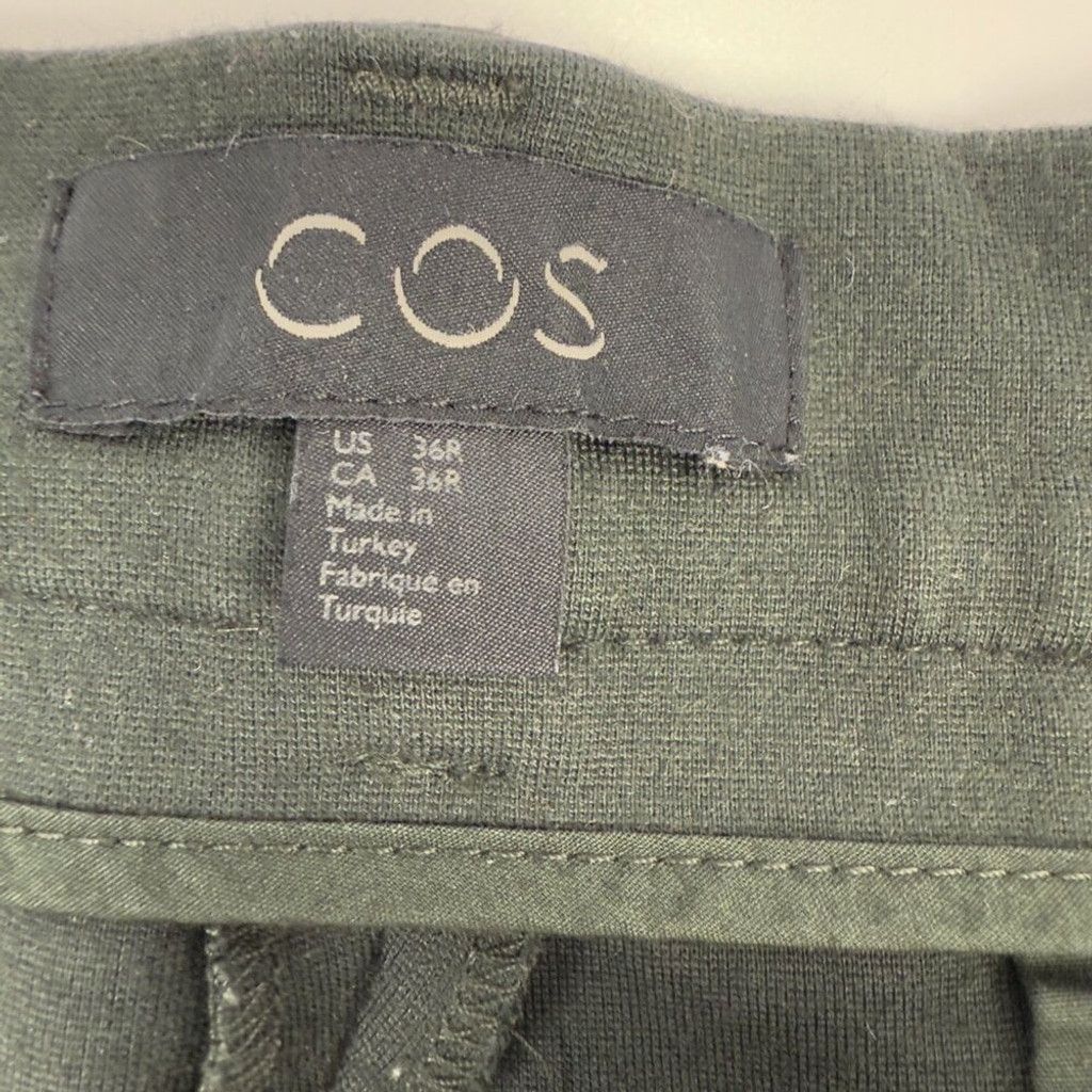 Cos COS Green Ponte Rayon Slim Leg Ankle Zip Pants Size 36R Size 26" / US 2 / IT 38 - 2 Thumbnail