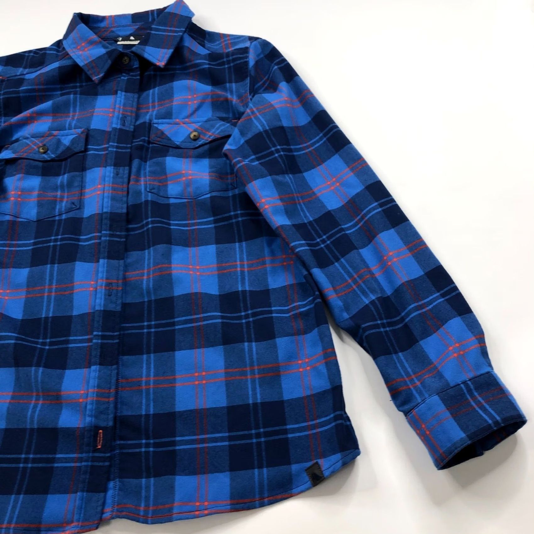 Vintage L.L. Bean Shirt Plaid Button Long Sleeve Blue MINT - Women, Regular, Flannel, Vintage? No, All Seasons, Pockets, Classic, 90s? (condensed) Size M / US 6-8 / IT 42-44 - 2 Thumbnail