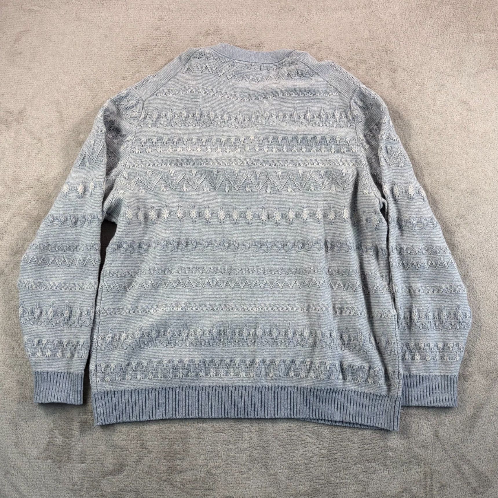 Marine Layer Marine Layer Stephen Textured Cardigan Blue Heather Wool Blend Men 2XL NWT 68 Size US XXL / EU 58 / 5 - 5 Thumbnail