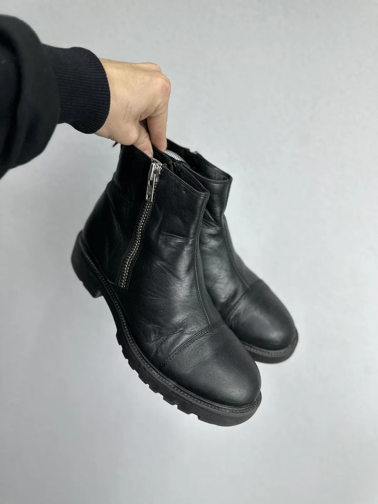 Vagabond Leather Boots Vintsge Hight A.S 98 Rick Owens Style Size US 8.5 / EU 41-42 - 4 Thumbnail