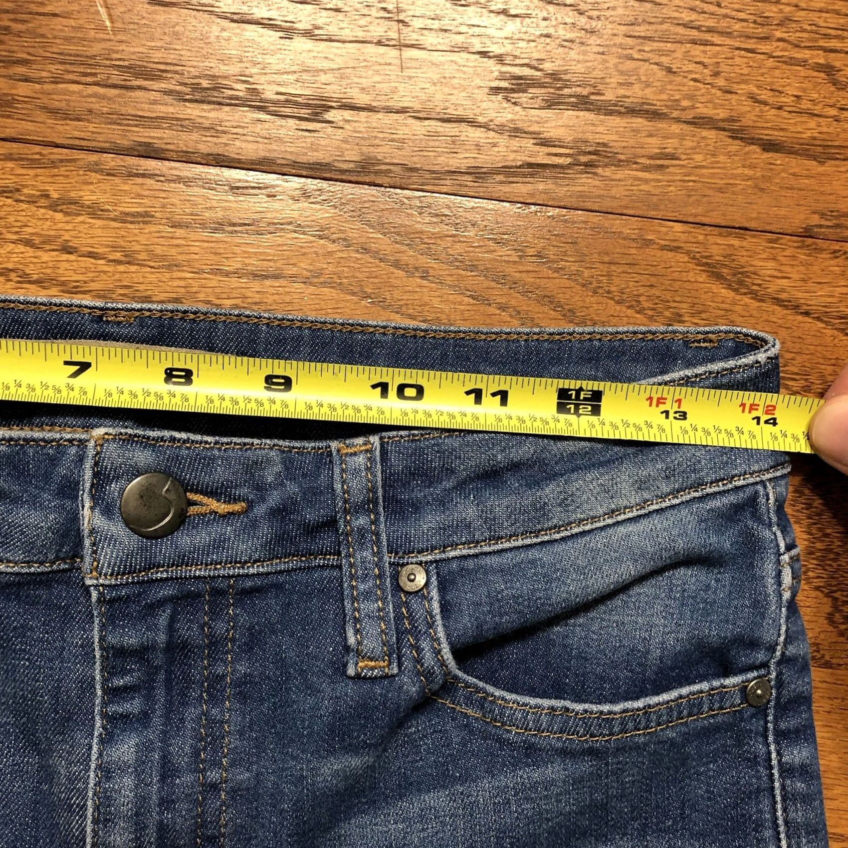 Vintage Joes Jeans Womens Jeans Skinny 5-Pocket Denim Blue High Rise 28 X 25 Inseam 25 Bohemian City College Nessa Wash Raw Hem Size 28" / US 6 / IT 42 - 7 Thumbnail
