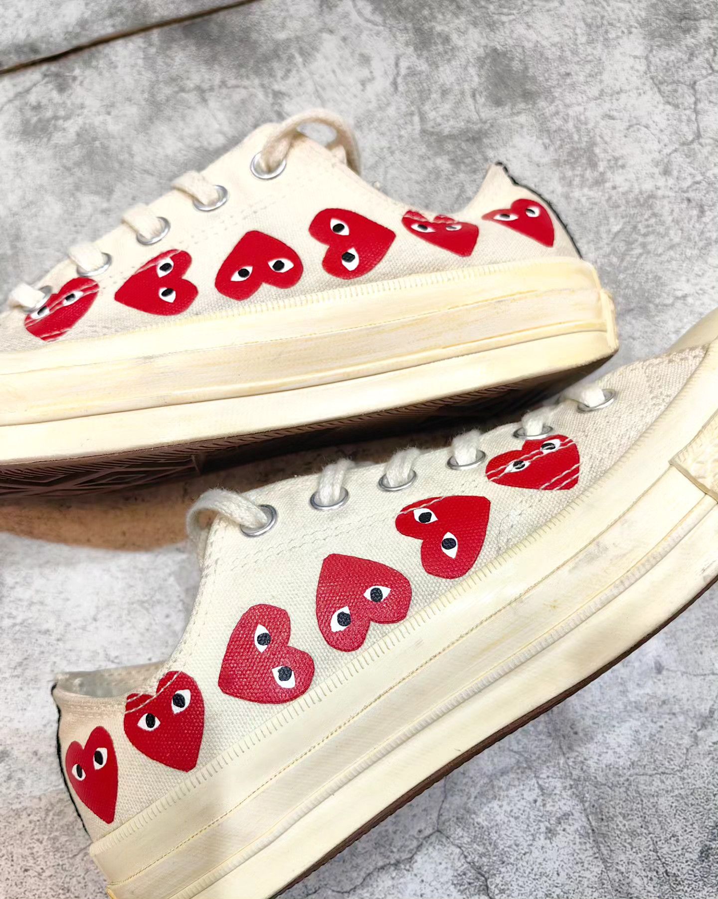 Comme des Garcons PLAY Comme Des Garcons Play MULTI-HEART Size US 5.5 / EU 38 - 4 Thumbnail
