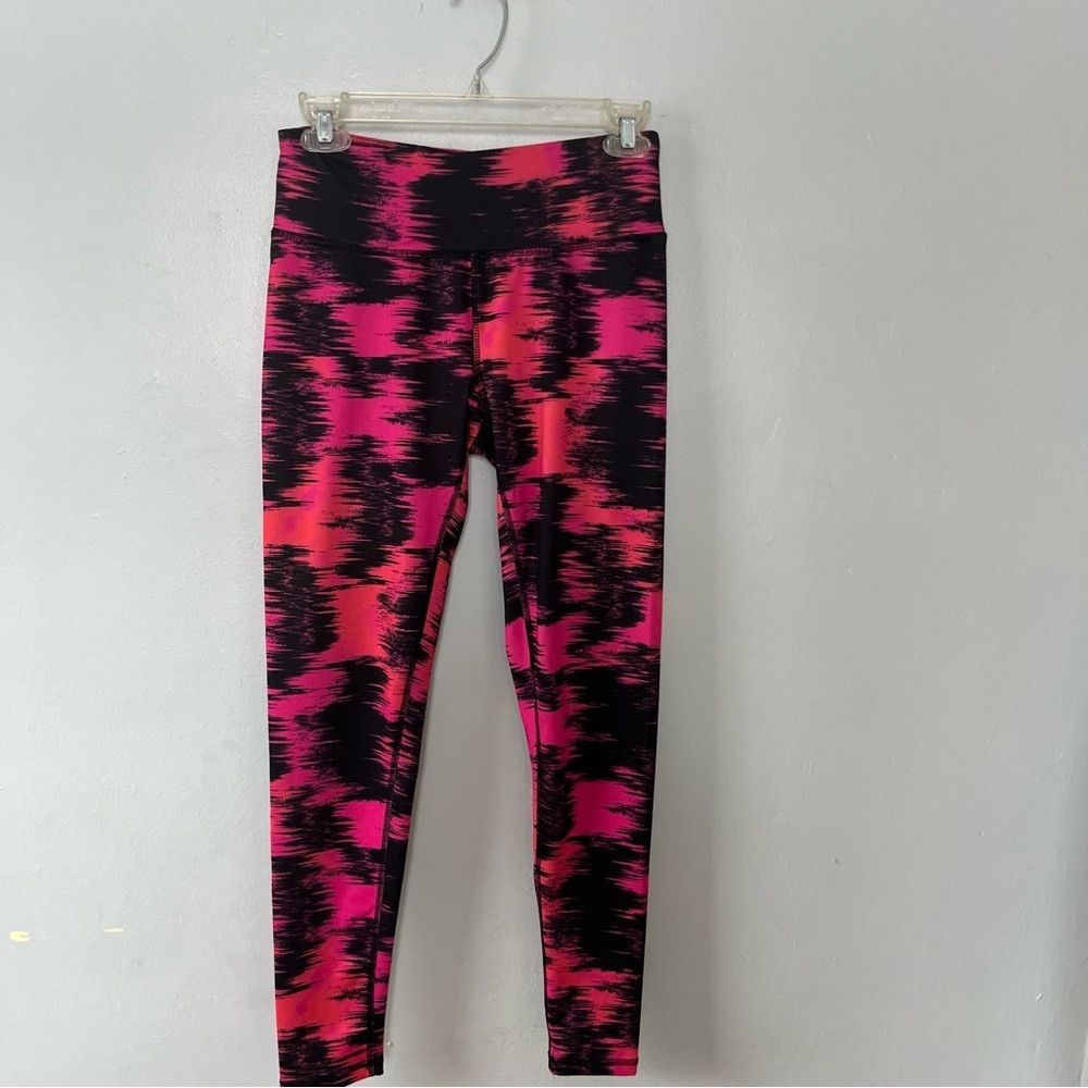 SKECHERS Skechers Tie Dye GOdri Athletic Leggings Black Pink Small Size 25" / US 0 / IT 36 - 2 Thumbnail
