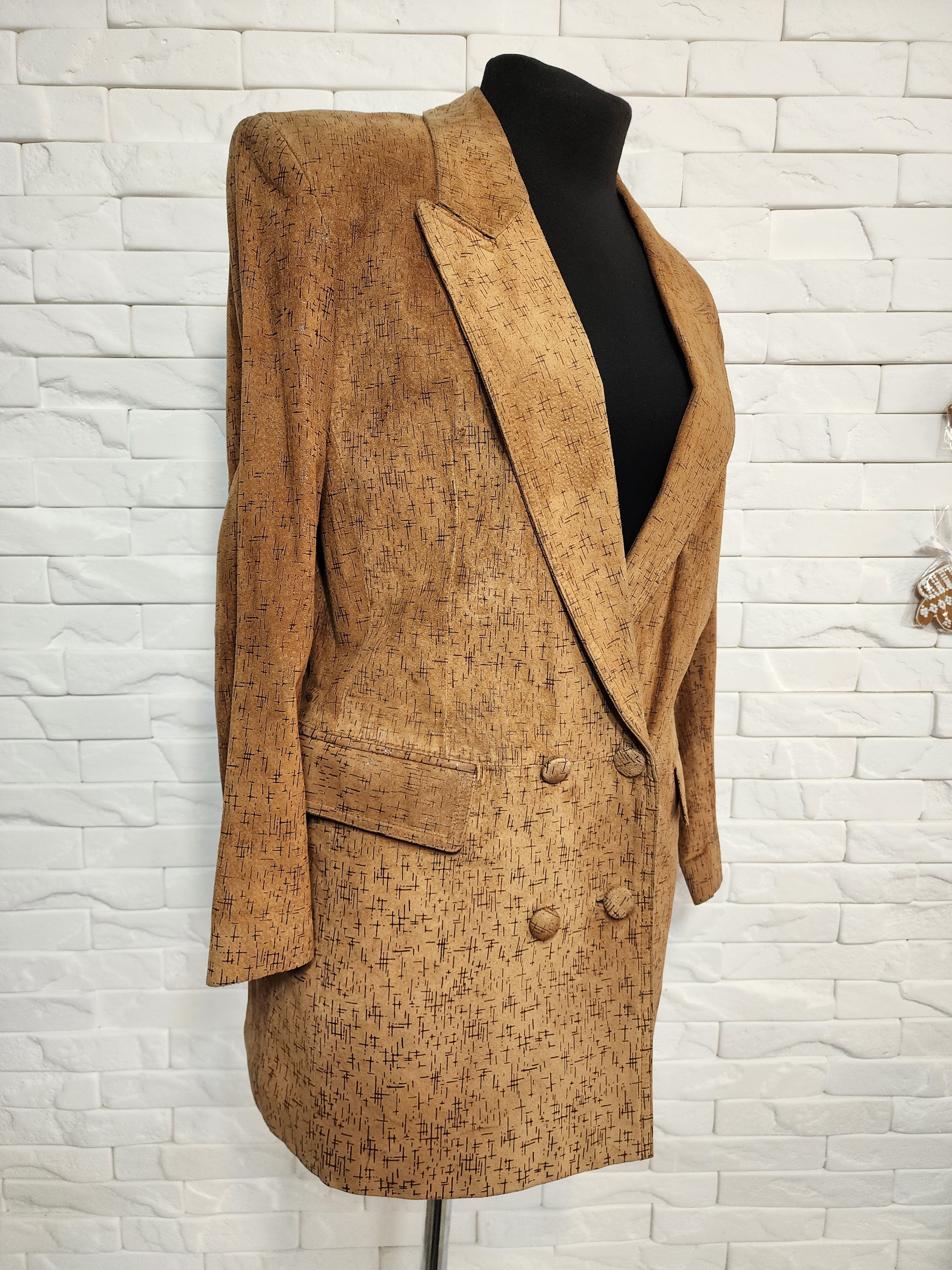 Other Brown Women's Suede Leather Jacket: Size XL / US 12-14 / IT 48-50 - 6 Thumbnail