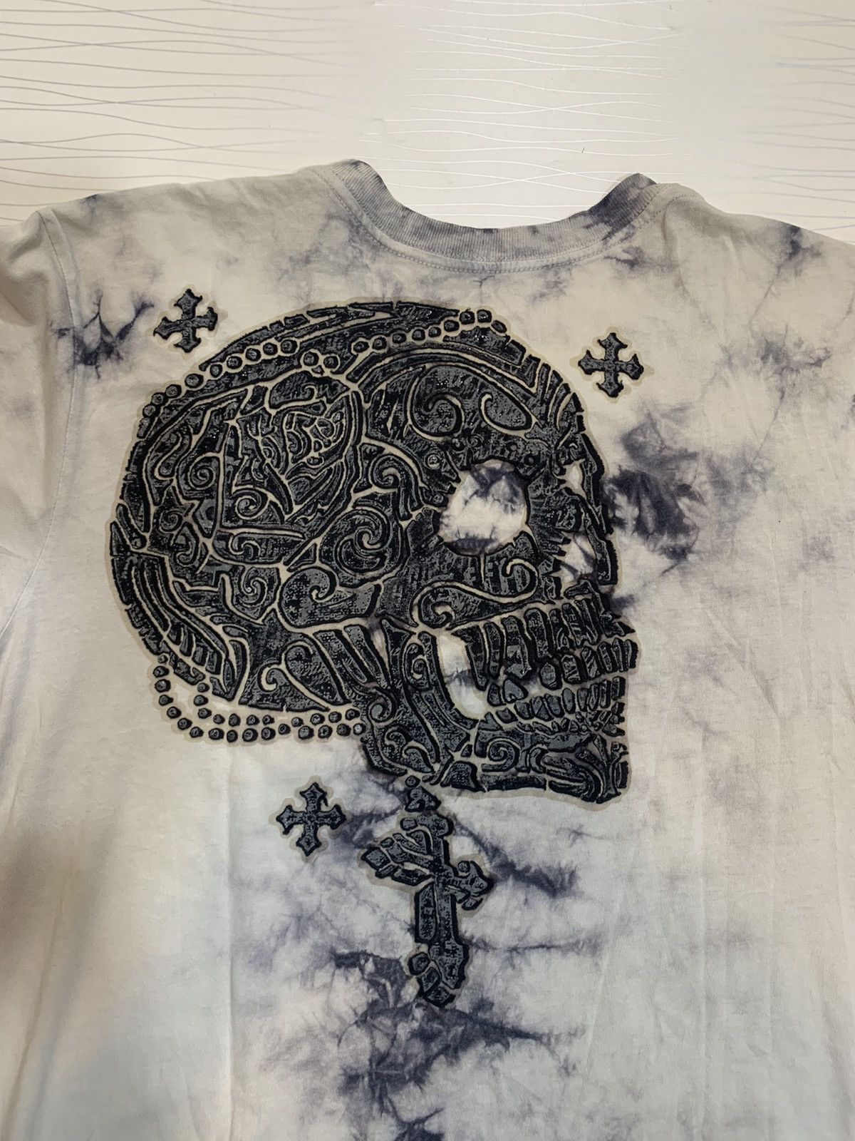 Japanese Brand Buckaroo Gothic Tie Dye Graphic Tee 💀 Size US L / EU 52-54 / 3 - 6 Thumbnail