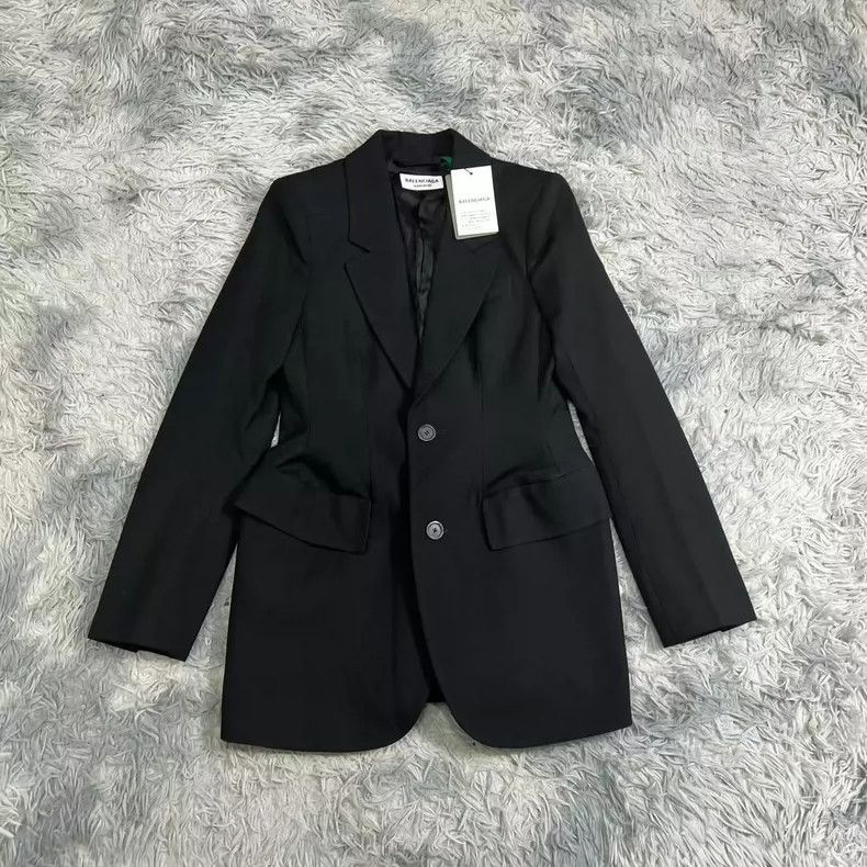 Balenciaga Balenciaga size 34 Wool twill blazer Size S / US 4 / IT 40 - 1 Thumbnail