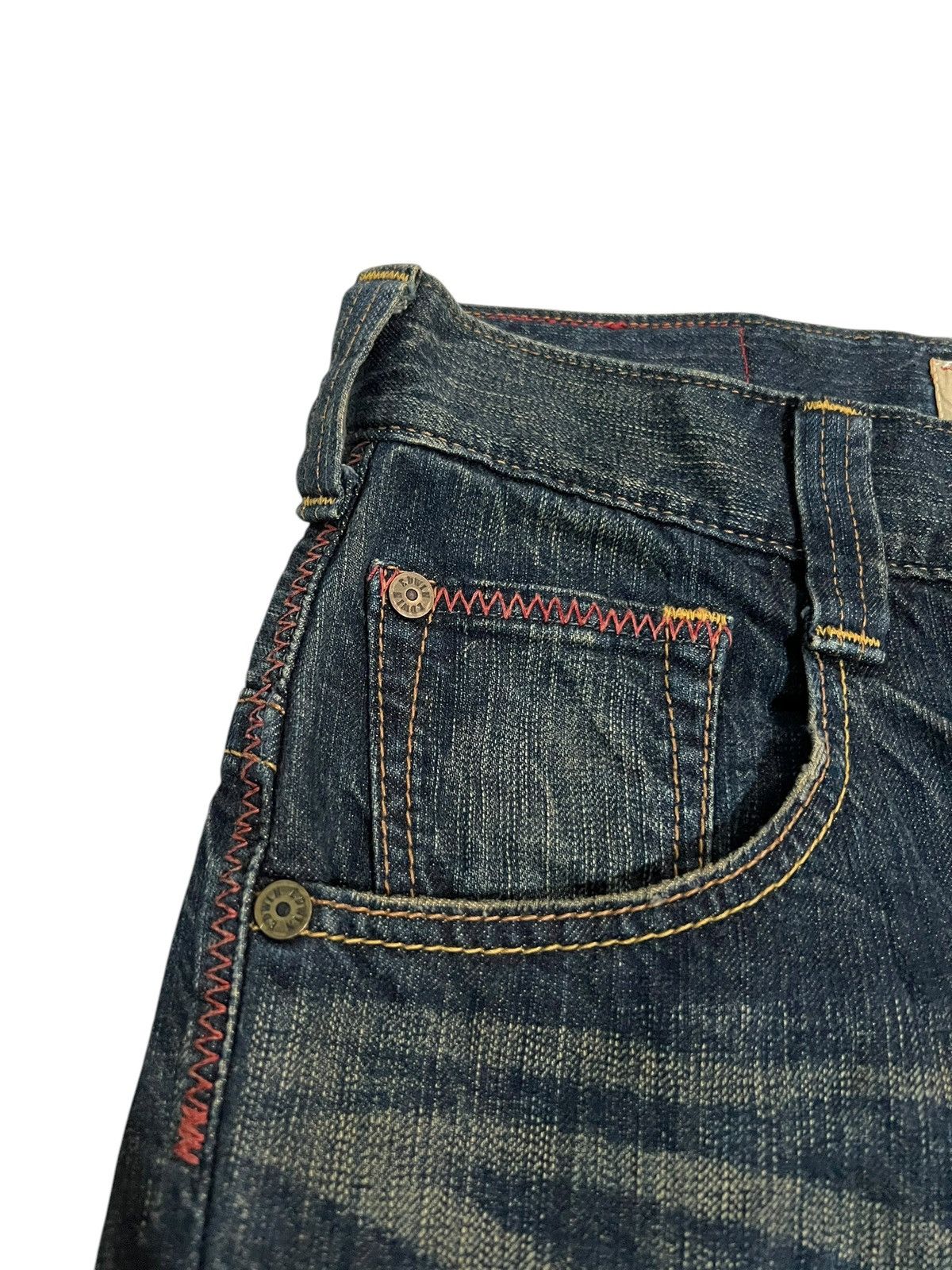 Edwin Flare Jean Vintage Edwin Blue Trip Tokyo Japan Mud Wash Jean Size US 28 / EU 44 - 9 Thumbnail