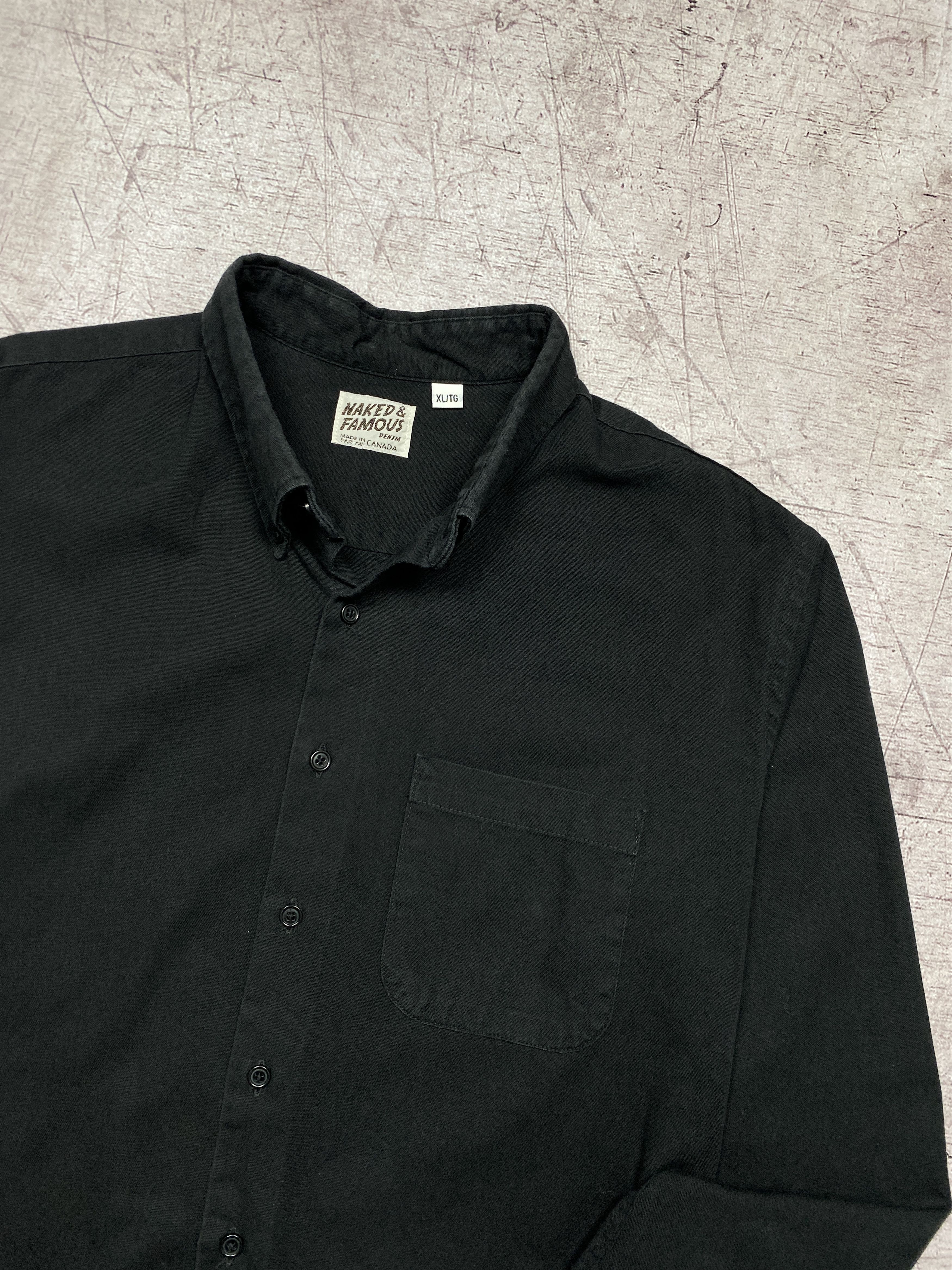 Naked & Famous × Vintage Naked & Famous Vintage Mens Heavy Cotton Shirt Size US XL / EU 56 / 4 - 2 Thumbnail